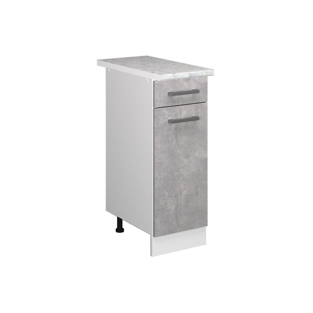 Vicco Unterschrank R-Line, Beton/Weiß, 30 cm, günstig online kaufen