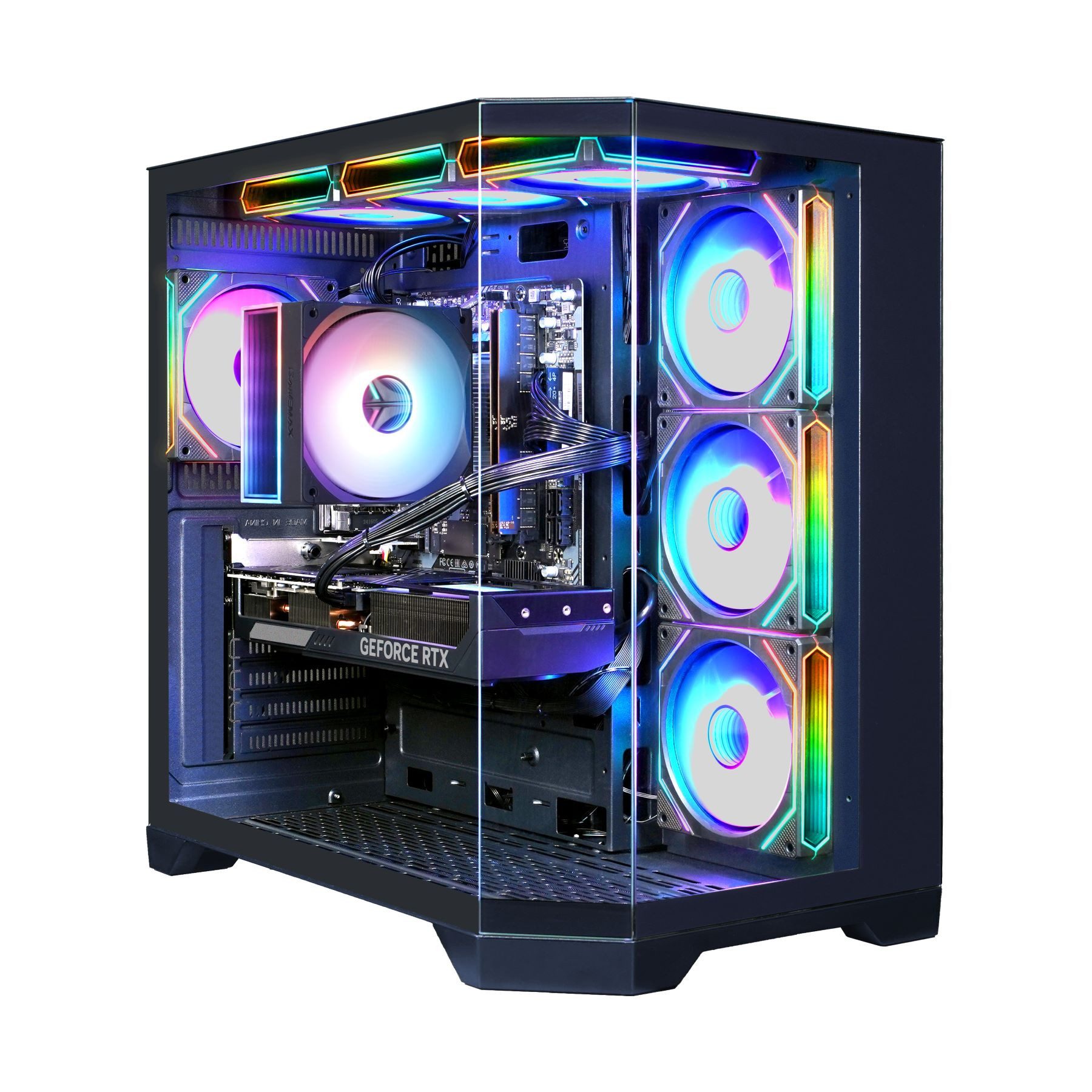 GAMEMAX HYPE-A BK 7522 AMD Ryzen 7 9700X RTX 5070Ti 32GB DDR5 1TB SSD Gaming-PC (AMD Ryzen 7 9700X, RTX 5070Ti, 32 GB RAM, 1000 GB SSD, Luftkühlung aktiv, Windows 11, DDR5 RAM)