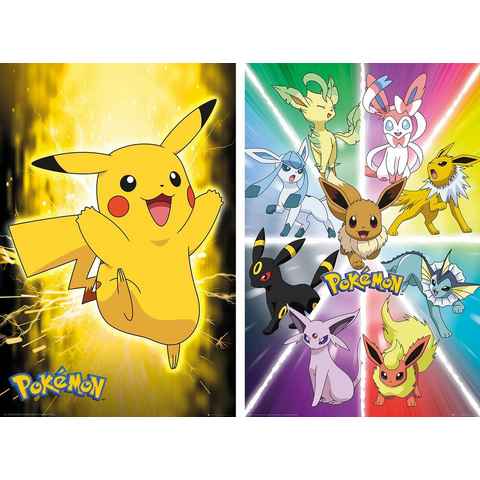 The Pokémon Company International Poster Pokemon Poster 2erSet 61 x 91,5 cm