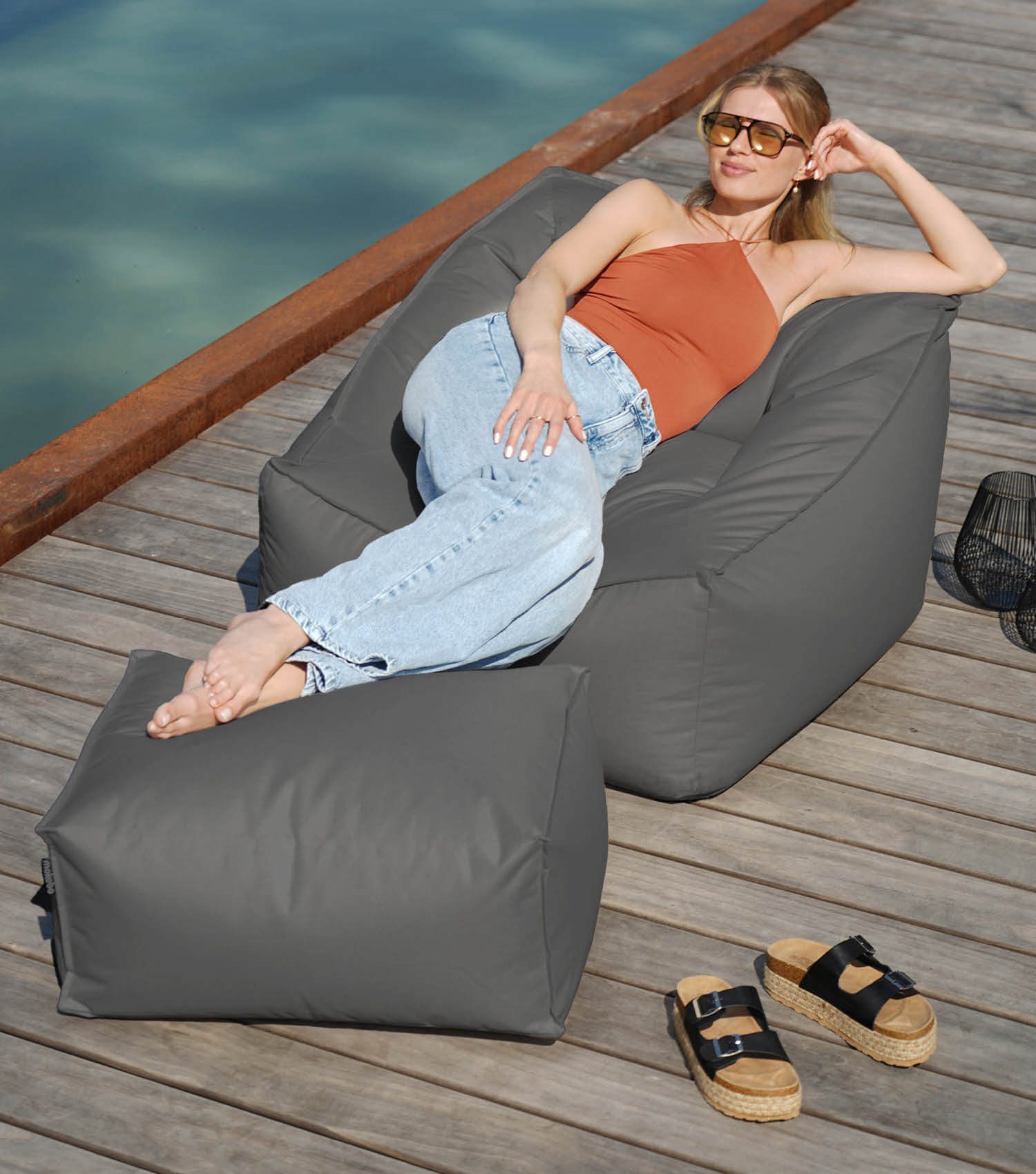 mokebo Sitzsack Der Sunnyboy (mit Hocker), günstig online kaufen