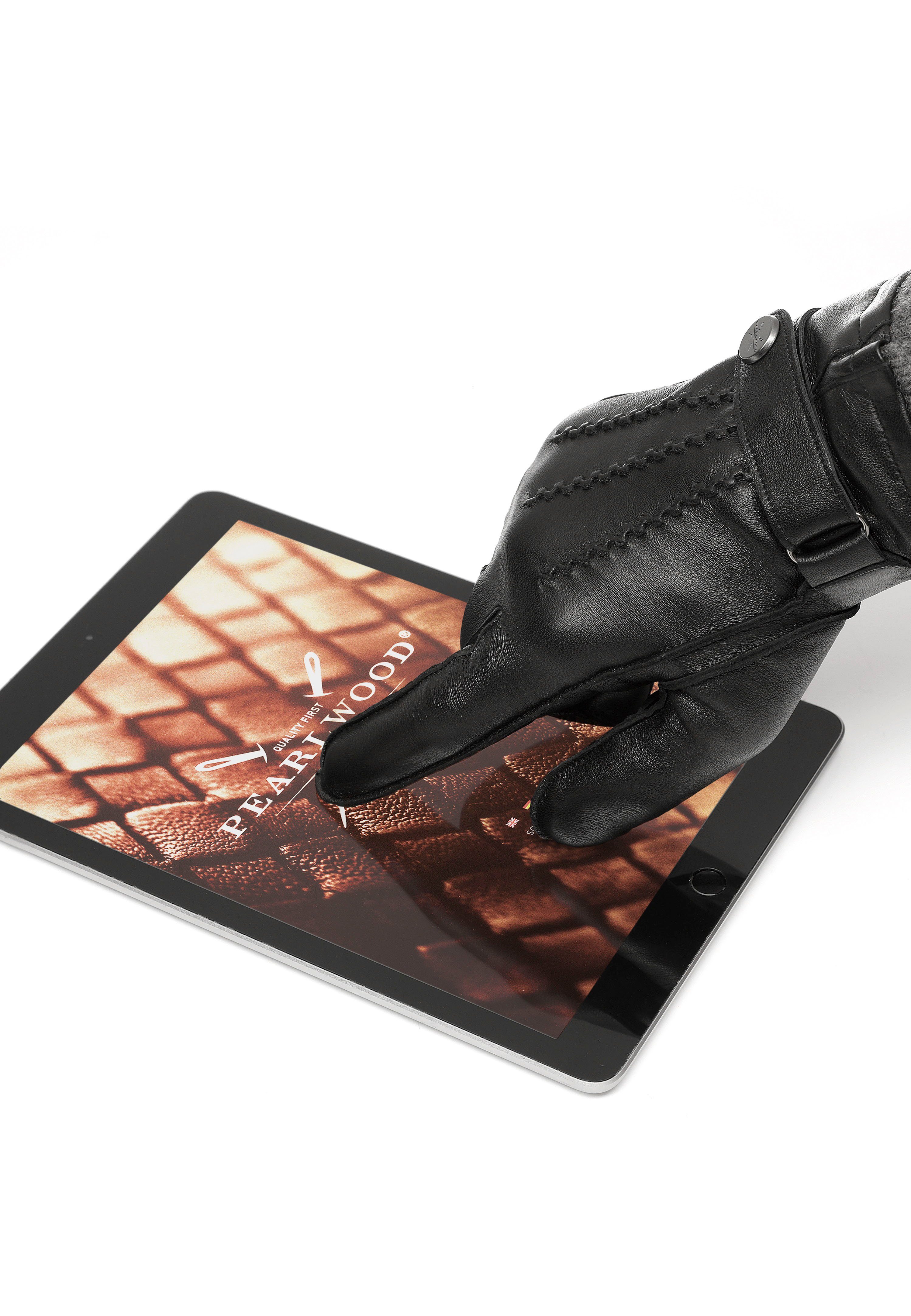 Mike - System Finger Lederhandschuhe proofed Touchscreen 10 PEARLWOOD