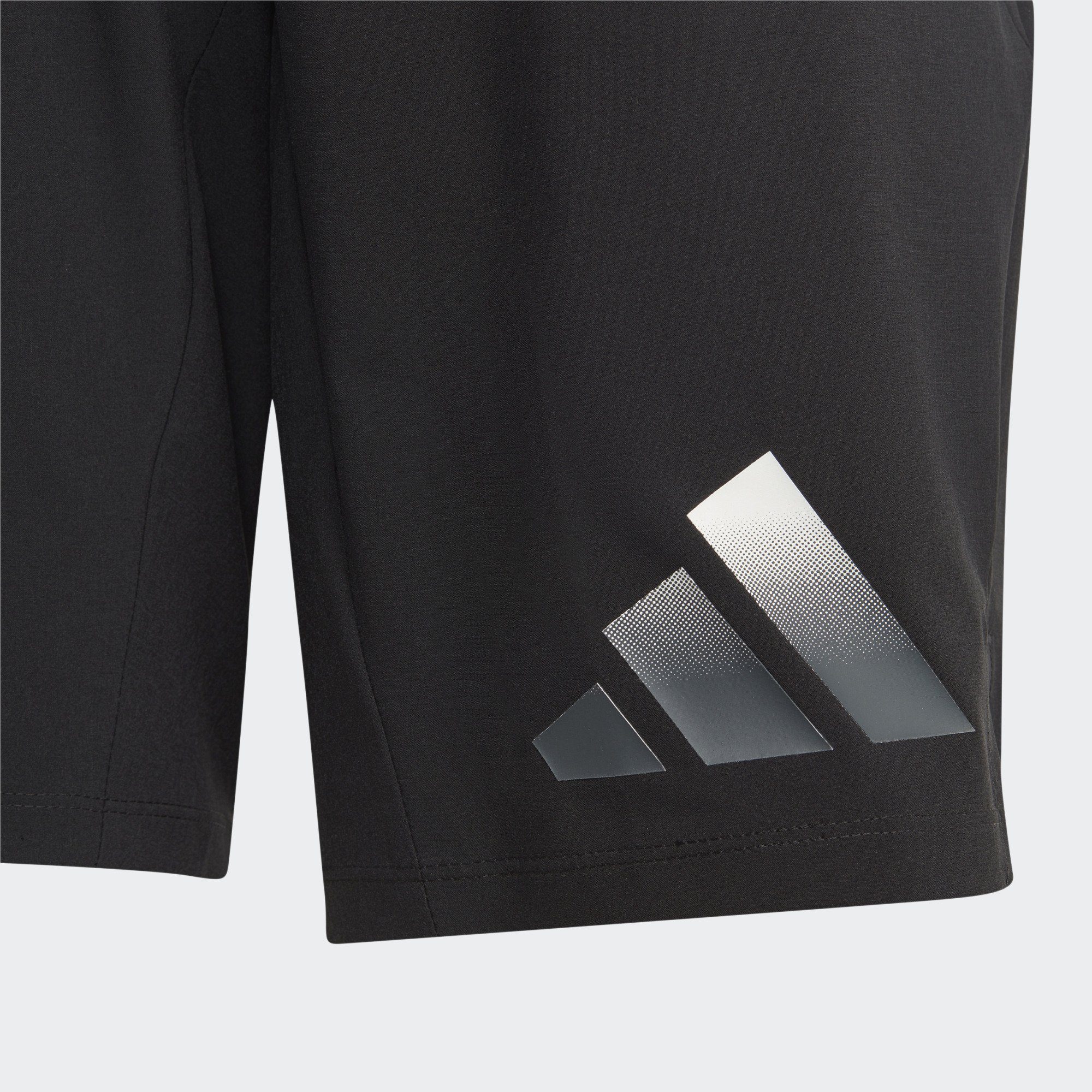 TRAIN Four / ICONS Black Grey SHORTS adidas Performance Black AEROREADY Funktionsshorts / White / LOGO WOVEN