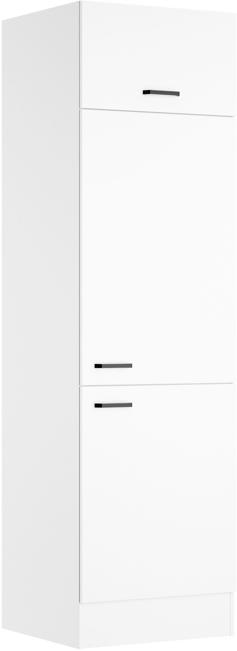 OPTIFIT Hochschrank OPTImulti Breite 60 cm, mit 2 Türen, 1 Klappe, 1 Einlegeboden, Metallgriffe