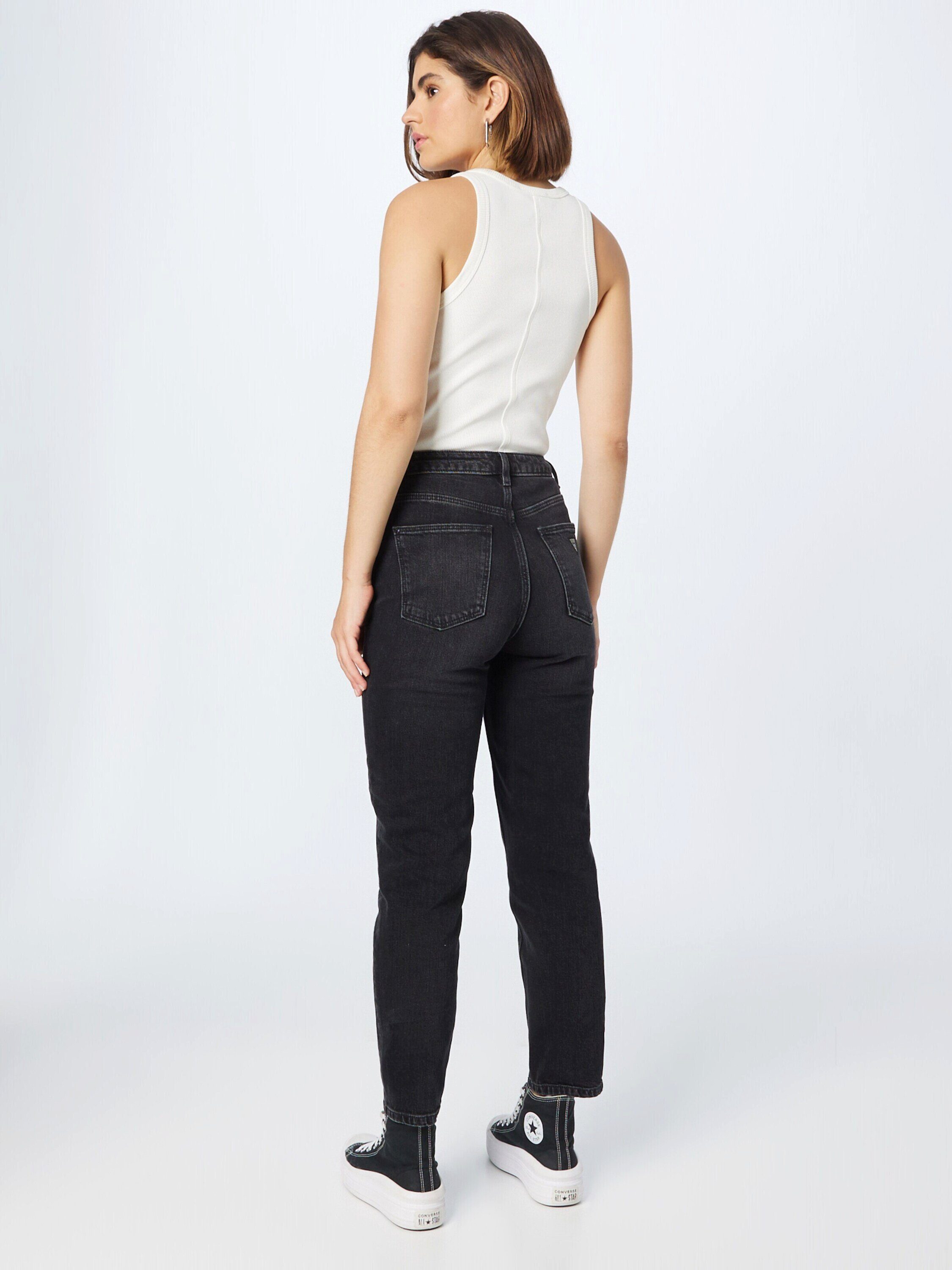 Guess 7/8-Jeans Mom (1-tlg) Plain/ohne Details