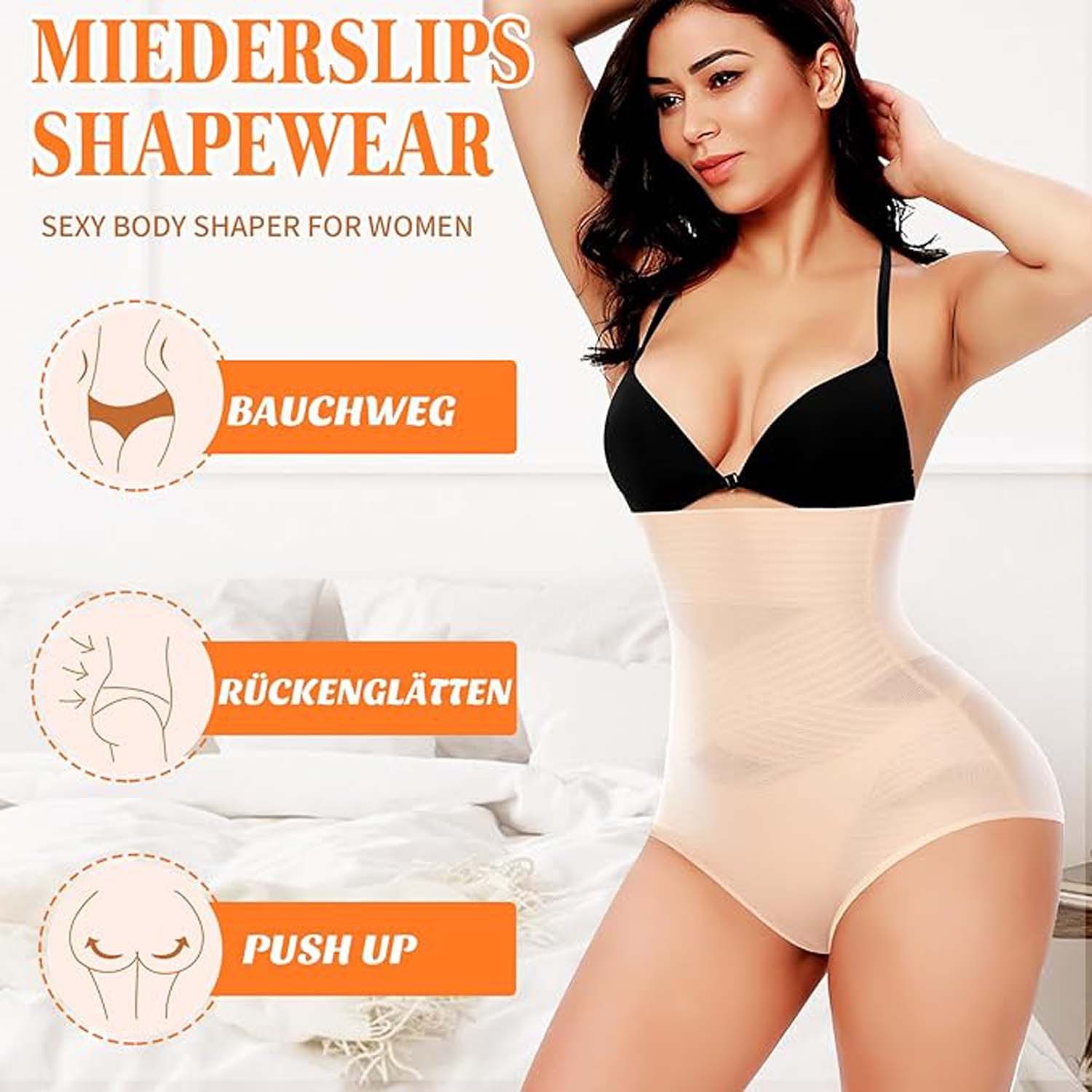 Oemmn Taillenshaper Bauchweg Unterhose Damen Shapewear Miederhose Hohe