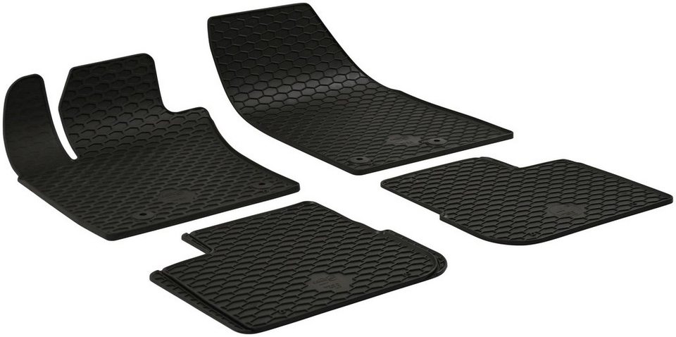 WALSER Passform-Fußmatten (4 St), für Fiat Tipo Kombi, Schrägheck, für Fiat  Tipo 03/2016-Heute
