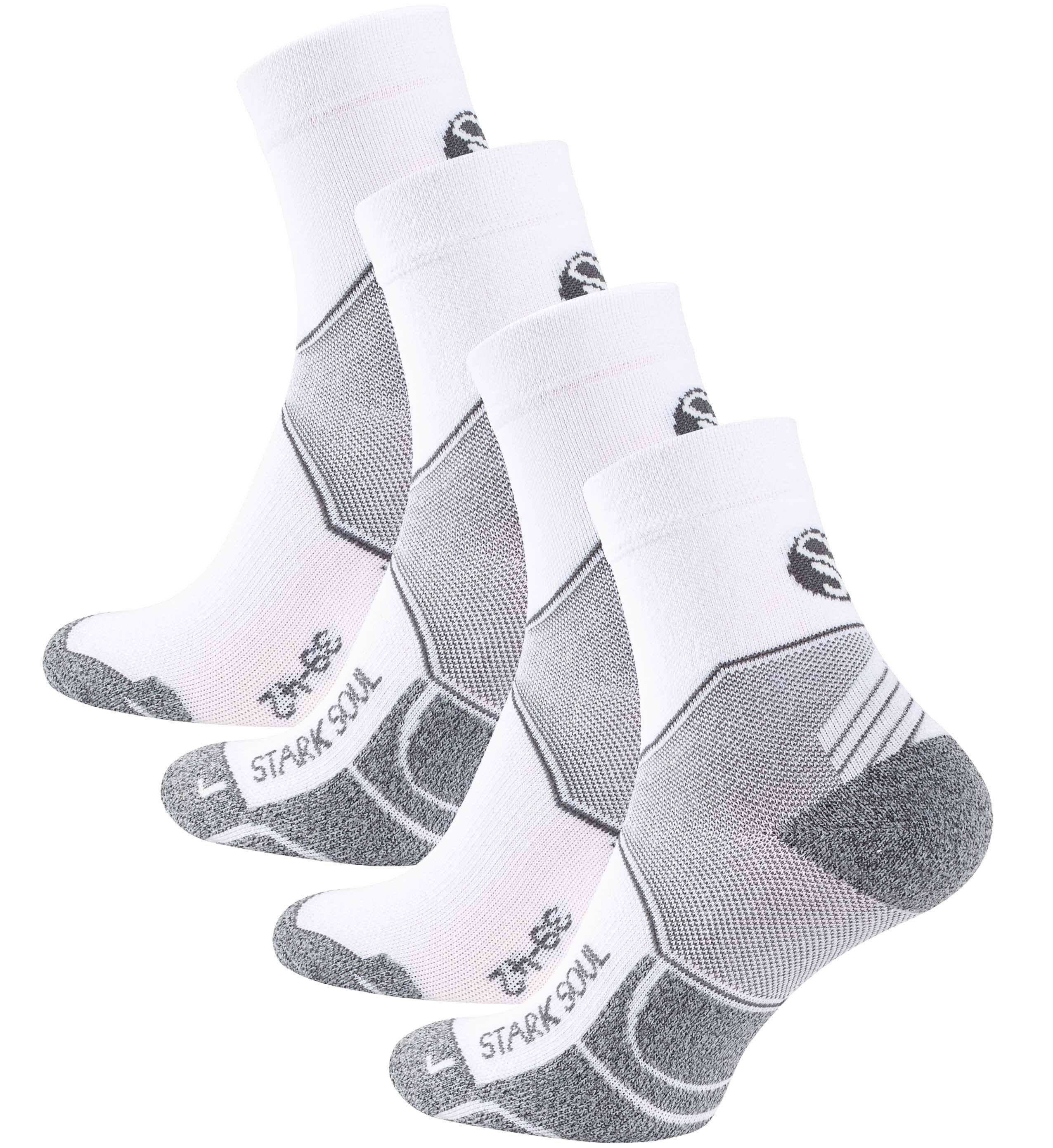 Stark Soul® Laufsocken Quarter Sport Socken, Performance - 2 Paar Laufsocken (2 Paar) Gepolsterte Sohle