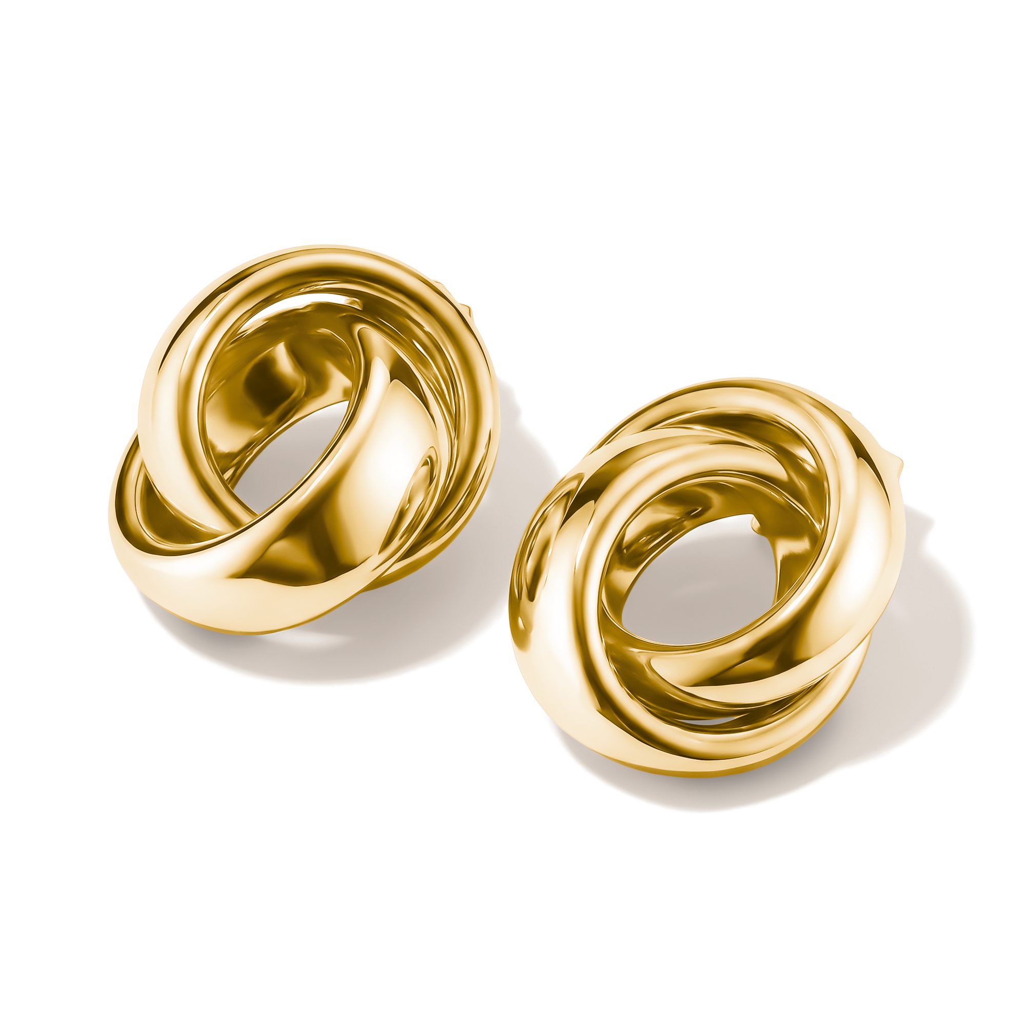 THOMAS SABO Paar Ohrstecker Knotenohrringe gelbgoldfarben