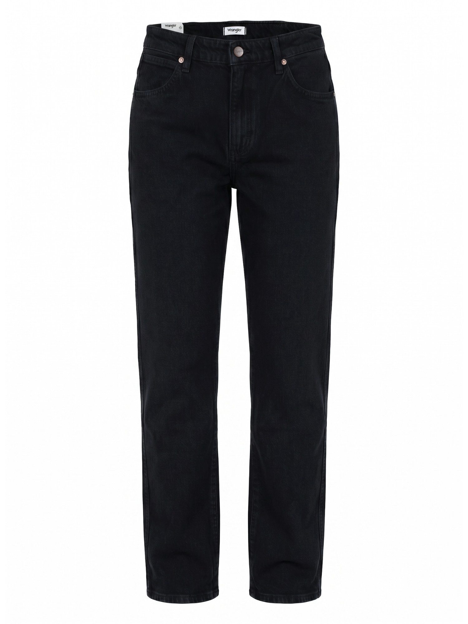 Wrangler Straight-Jeans reguläre, gerade Beinform - SUNSET BLACK/ SUGARCOVE leicht verwaschen, geringer Stretch