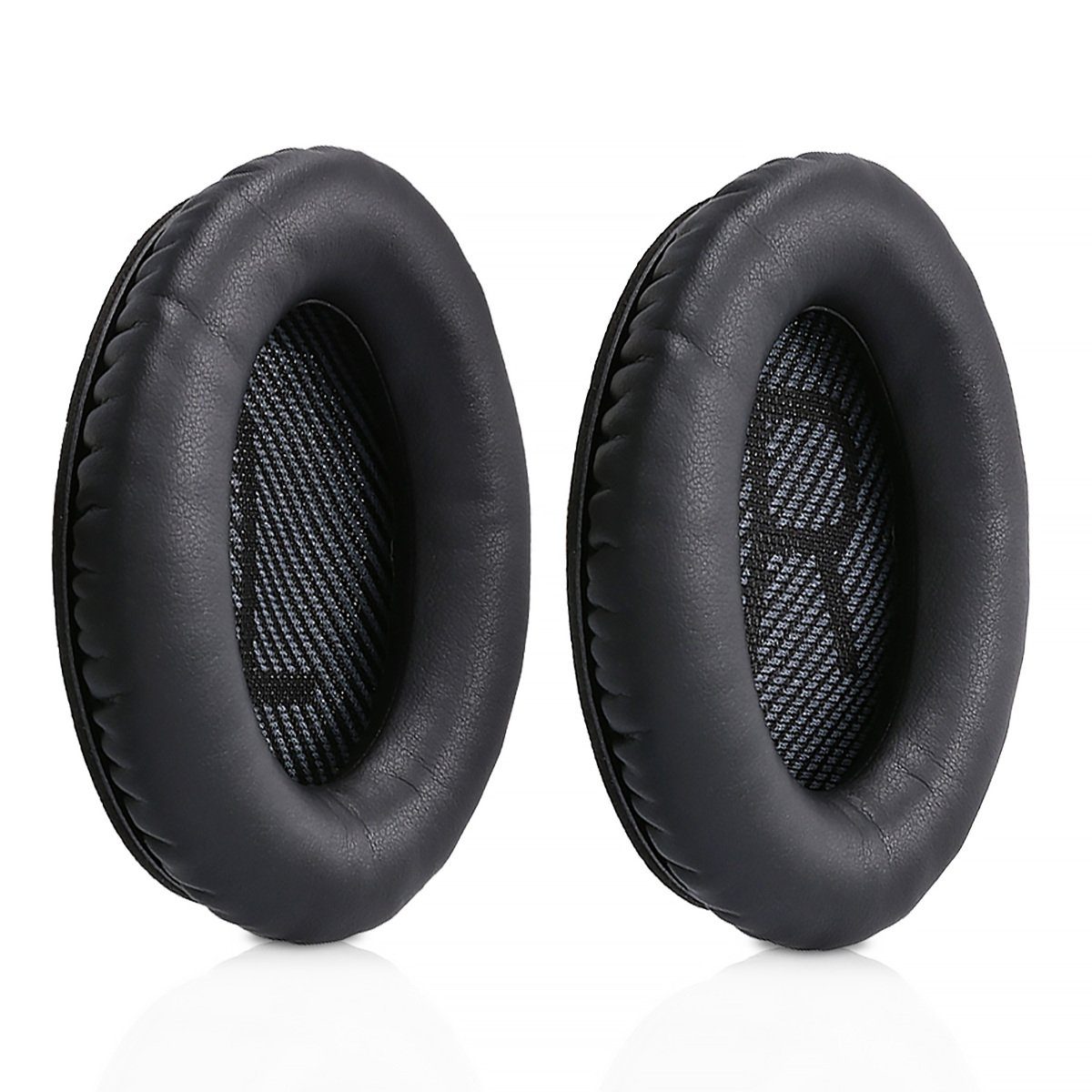 kwmobile 2x Ohr Polster für Bose Quietcomfort 35 35II 25 15 / QC35etc. Ohrpolster (Ohrpolster Kopfhörer - Kunstleder Polster für Over Ear Headphones)