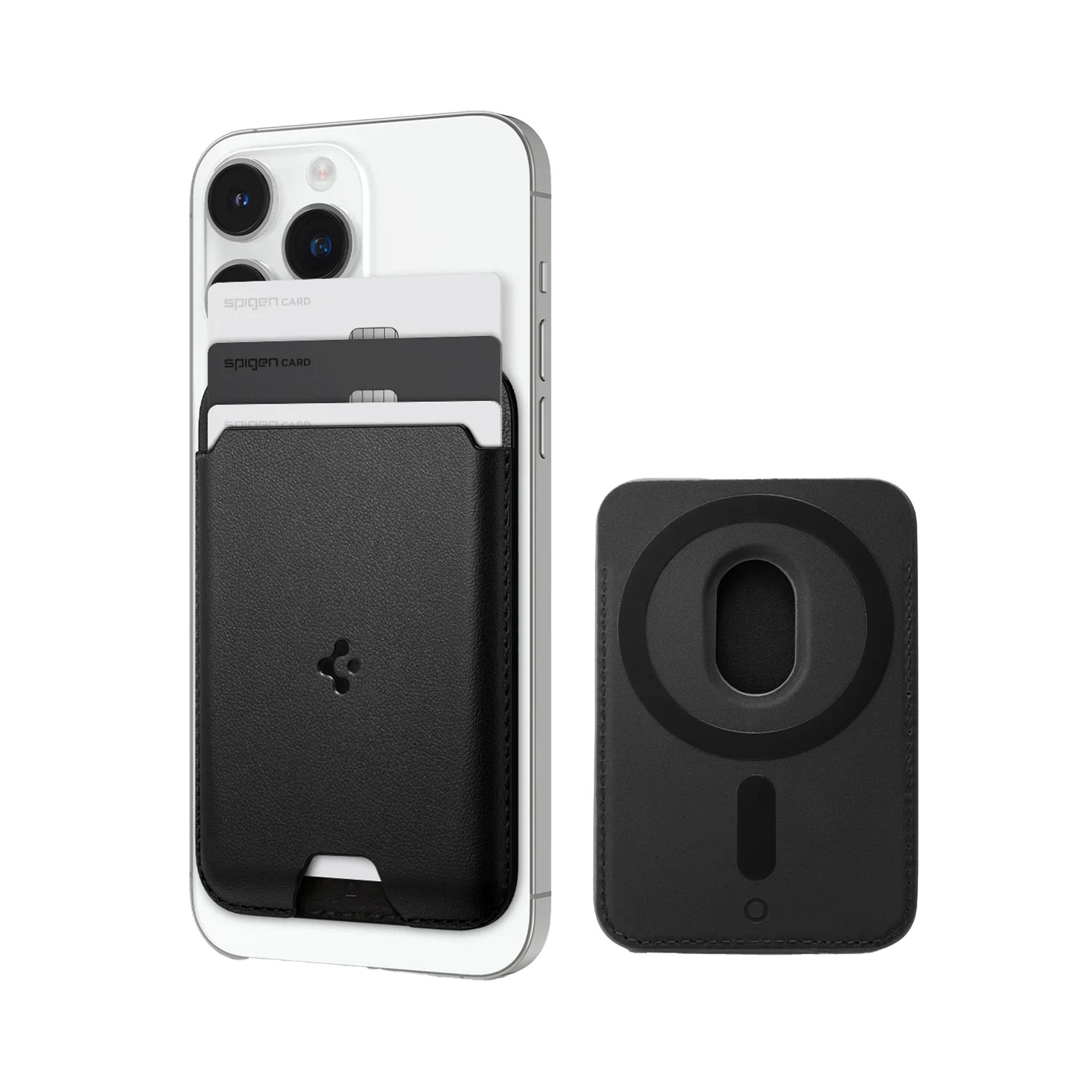 Spigen Kartenetui Spigen Kartenhalter mit MagSafe Valentinus für Apple iPhone - 3 Karten