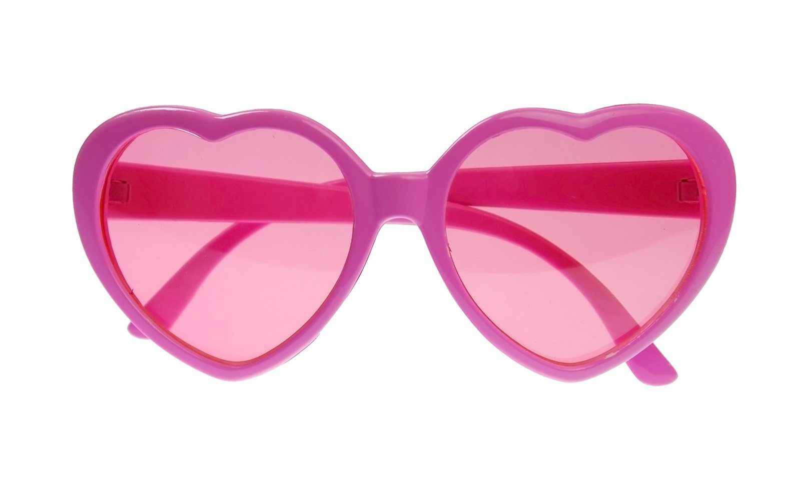 partydeco Kostüm, Sonnenbrille Herz Kunststoff 14x13x6cm rosa