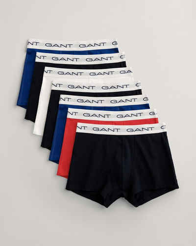 Gant Boxershorts TRUNK 7-PACK (Packung, 7-St., 7) mit elastischem Logobund