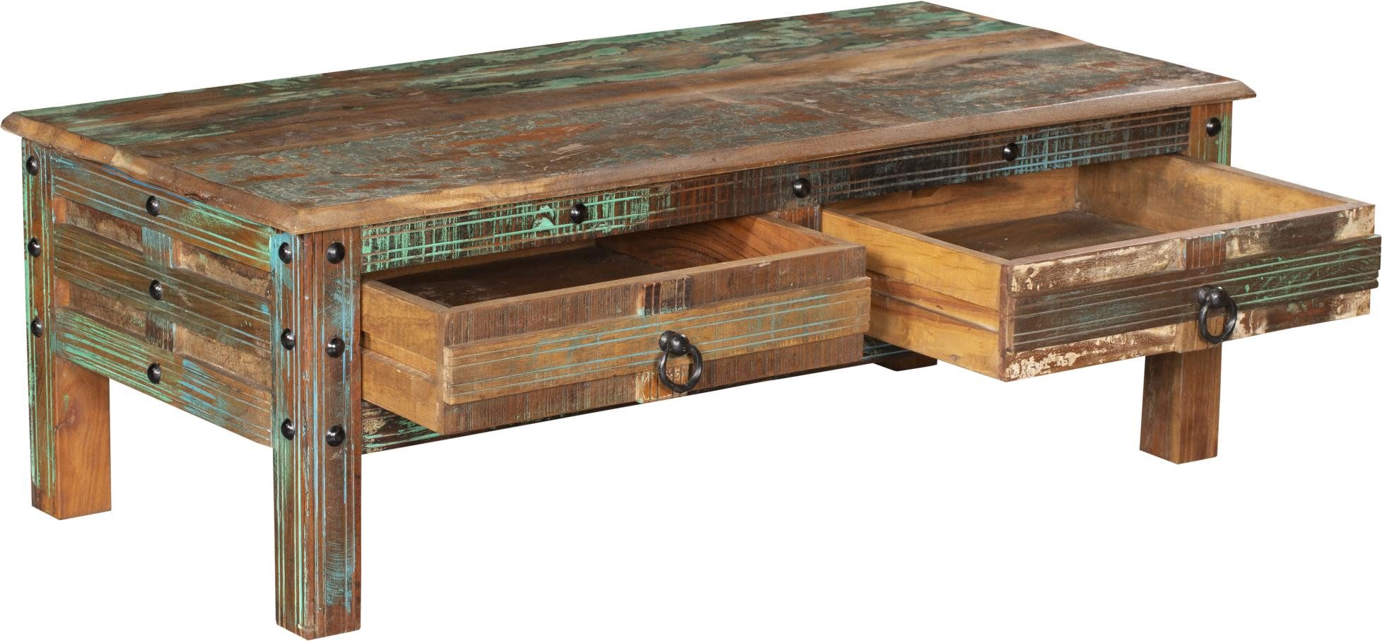 INTERIA Home & Living Couchtisch Tisch Couchtisch KALANKA recyceltes Holz Mango, Akazie