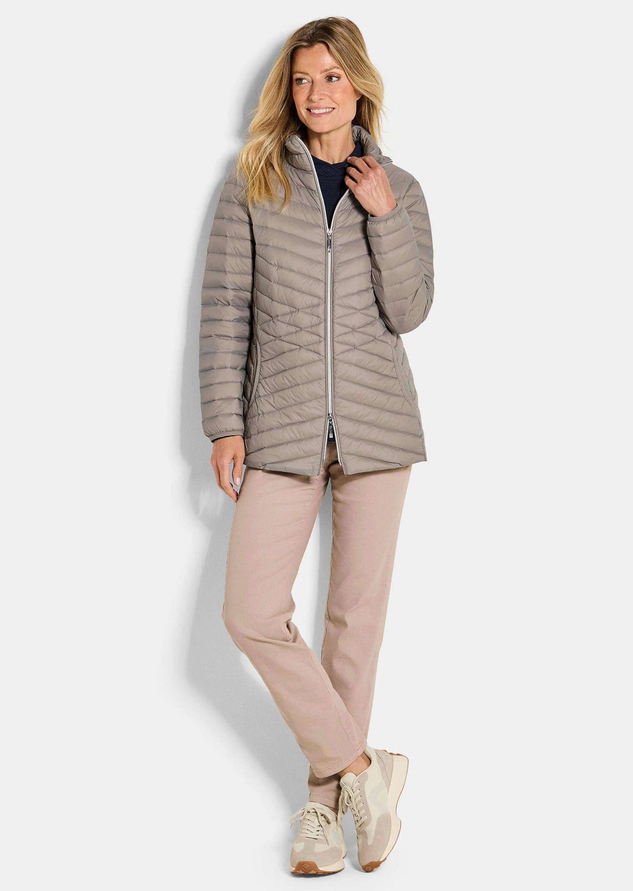 GOLDNER Steppjacke Kurzgröße: Herbstjacke mit Daunen, Stehkragen Verlängert günstig online kaufen