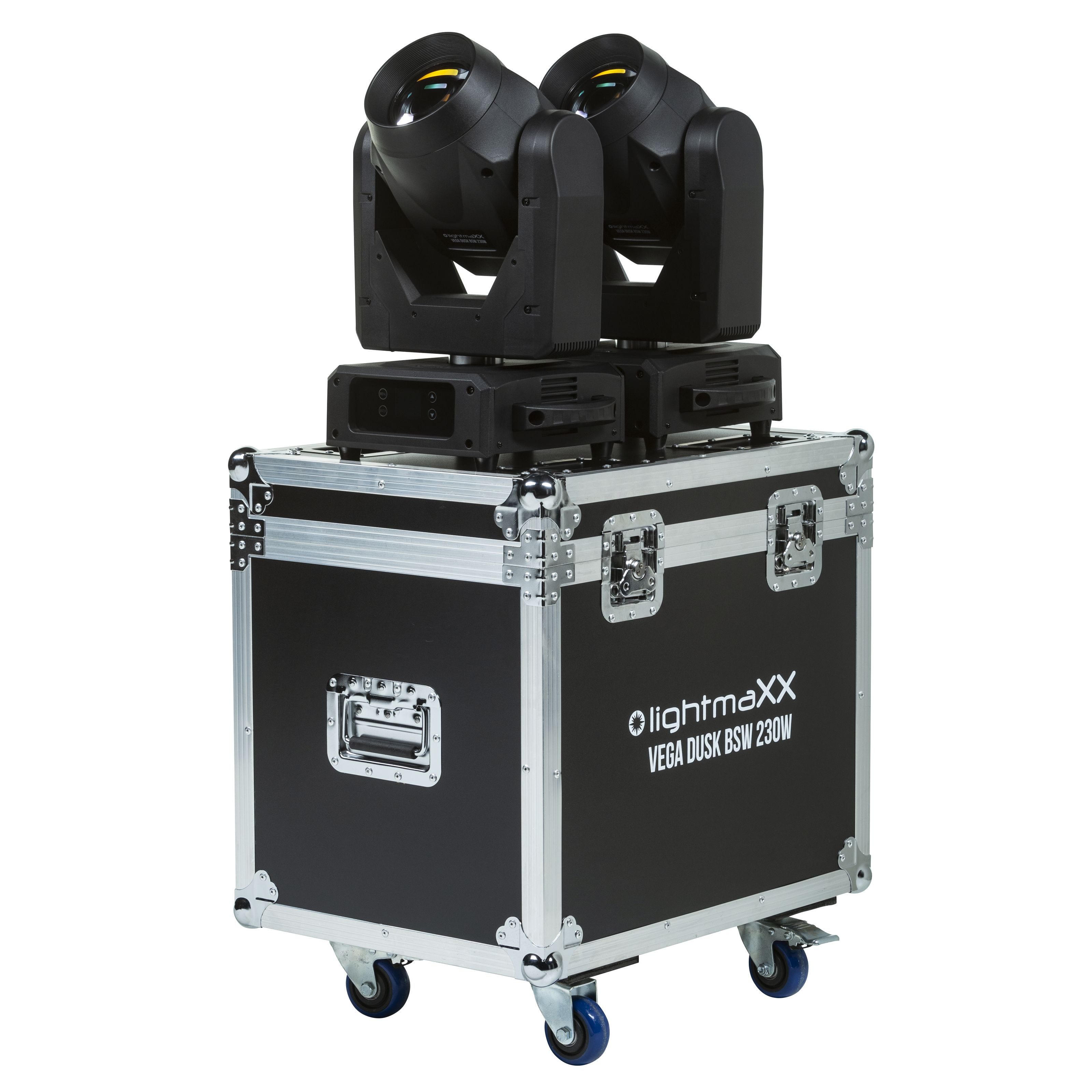 lightmaXX LED Scheinwerfer, VEGA Dusk BSW TOUR SET 2in1 Case - Moving Head set