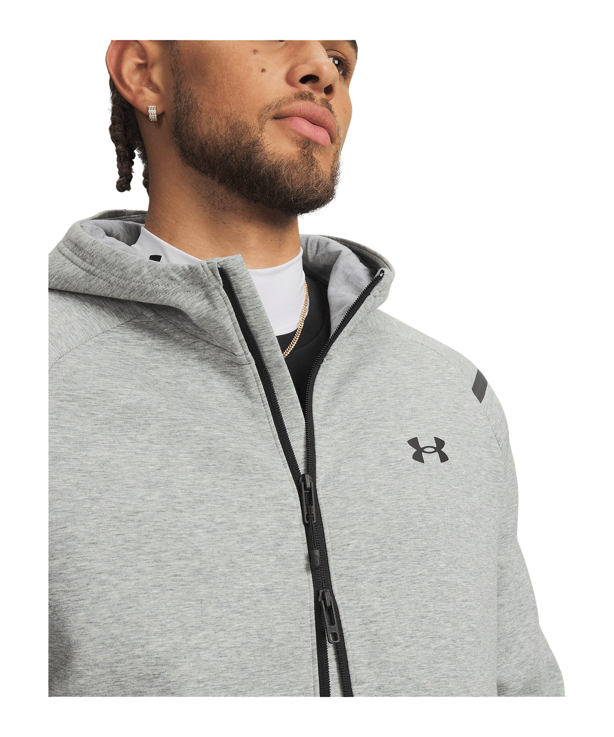Under Armour® Sweatjacke Under Armour Unstoppable Flc EU Kapuzenjacke Polyester – Bild 3 von 3