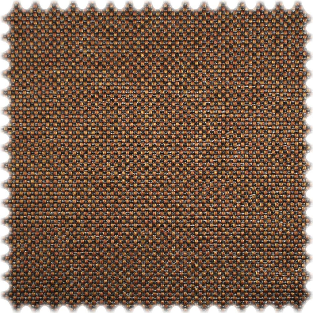 Heiro Stoff AKTION Strukturgewebe Möbelstoff Titanium Schwarz / Orange, Polsterstoff Meterware - Breite:140 cm