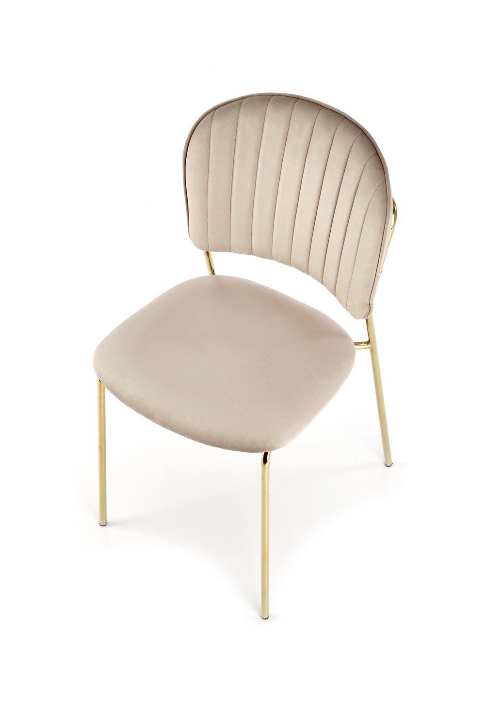 Lookway Polsterstuhl GLORIA mit goldfarbenen Beinen
