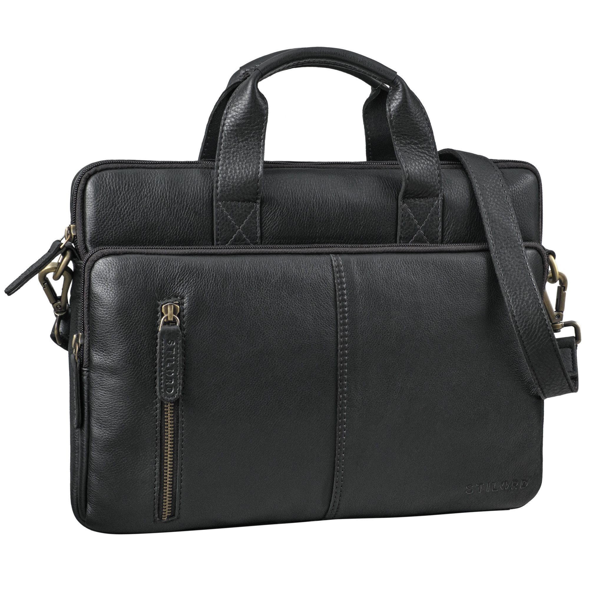 Laptoptasche "Raihn" Leder Umhängetasche Herren 13.3 - 14 Zoll