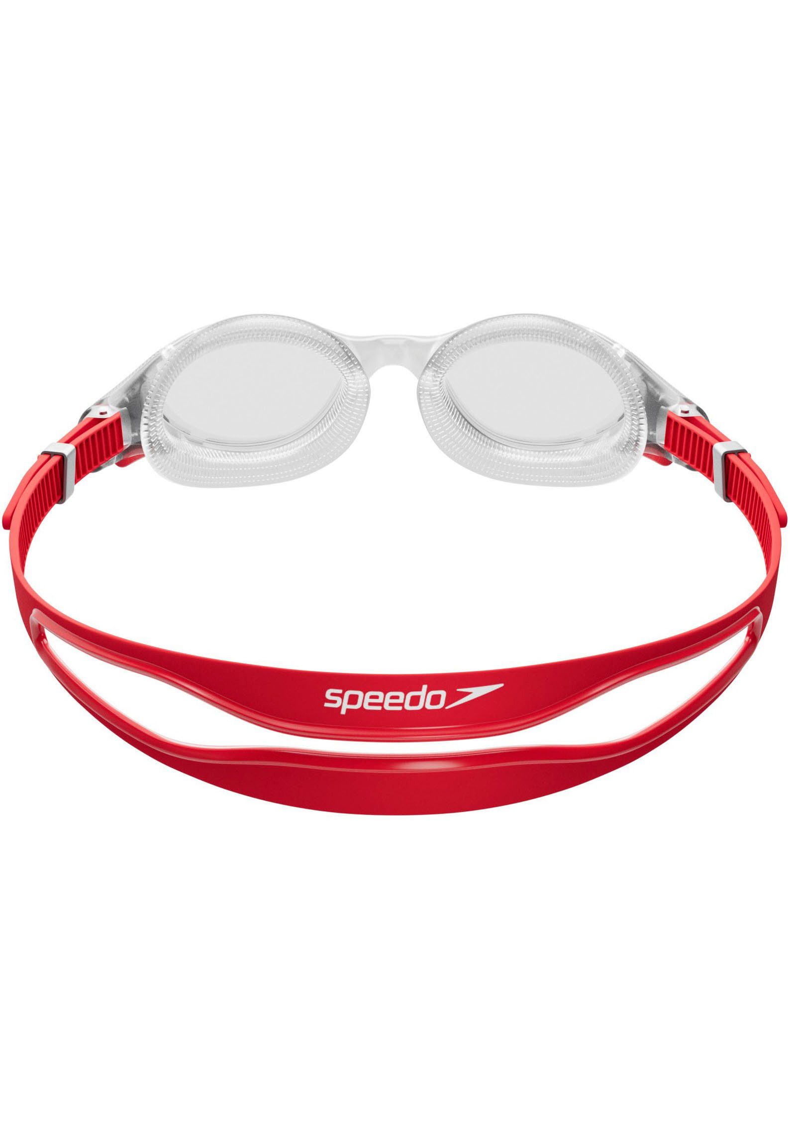 Speedo Schwimmbrille H Schwimmbrille, mit Markenlogo, für Erwachsene geeignet, formstabiles Material