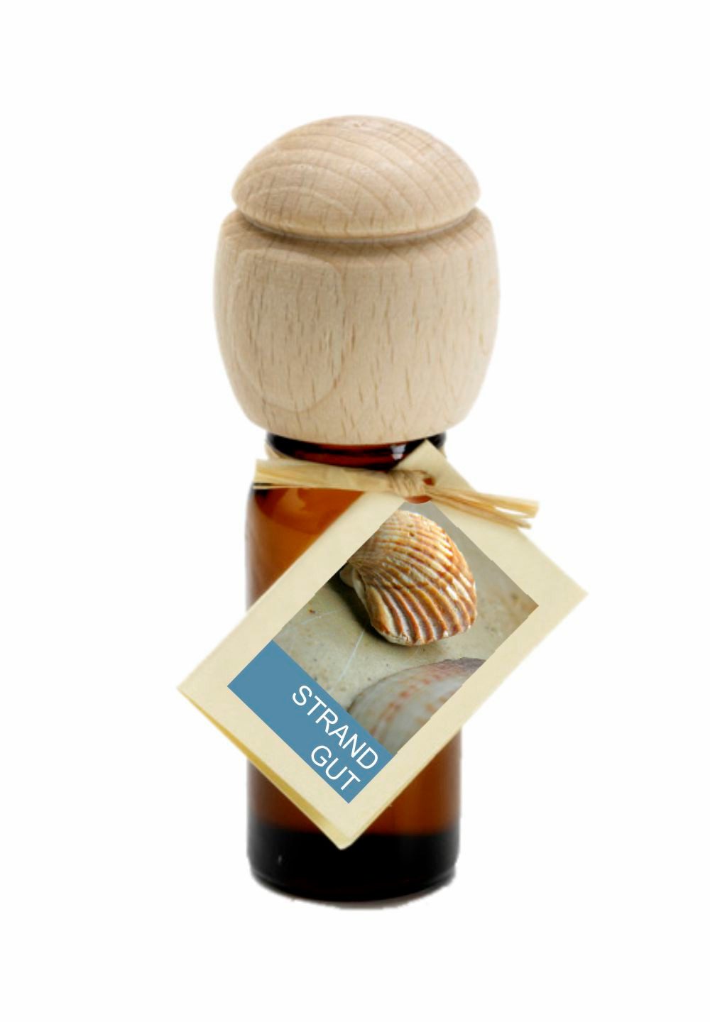 Traumduft-Manufaktur Duftöl Strandgut (1-St), Piccolino Duftöl Raumduft mit Buchenholzkopf Parfümöl 10 ml