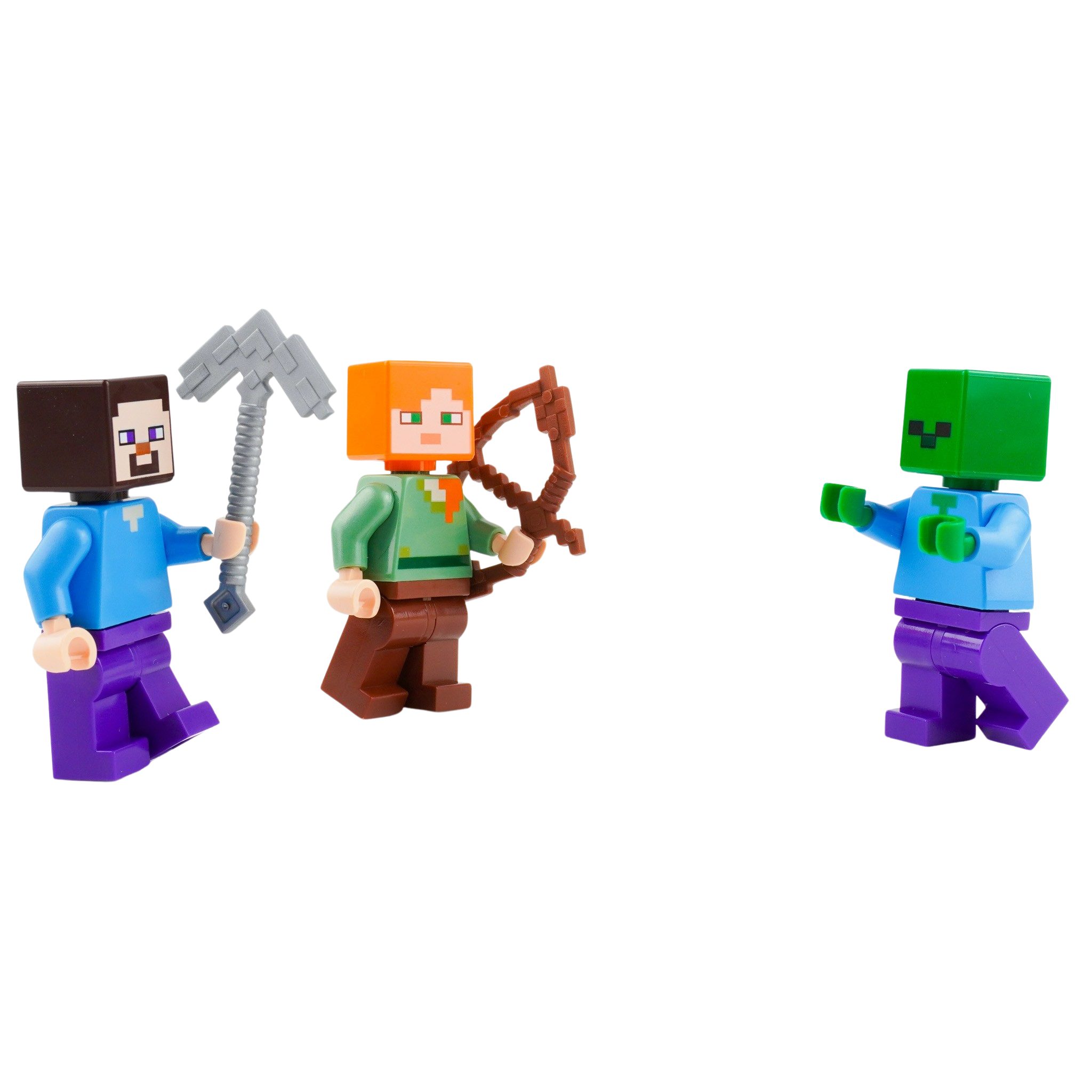 LEGO® Minecraft Mini-Set Steve, Alex & Zombie - Menge 1x Spielbausteine