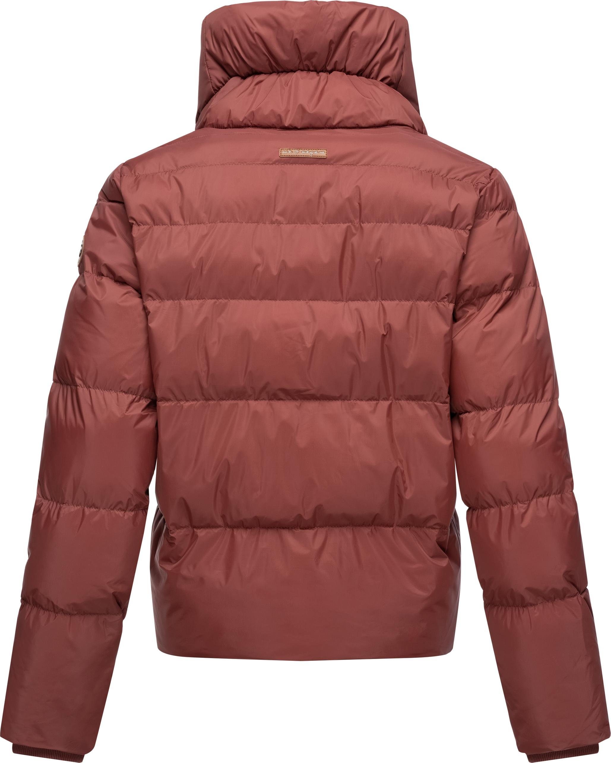 Lunis Kurzjacke terrakotta Winter Steppjacke cropped Ragwear stylische,