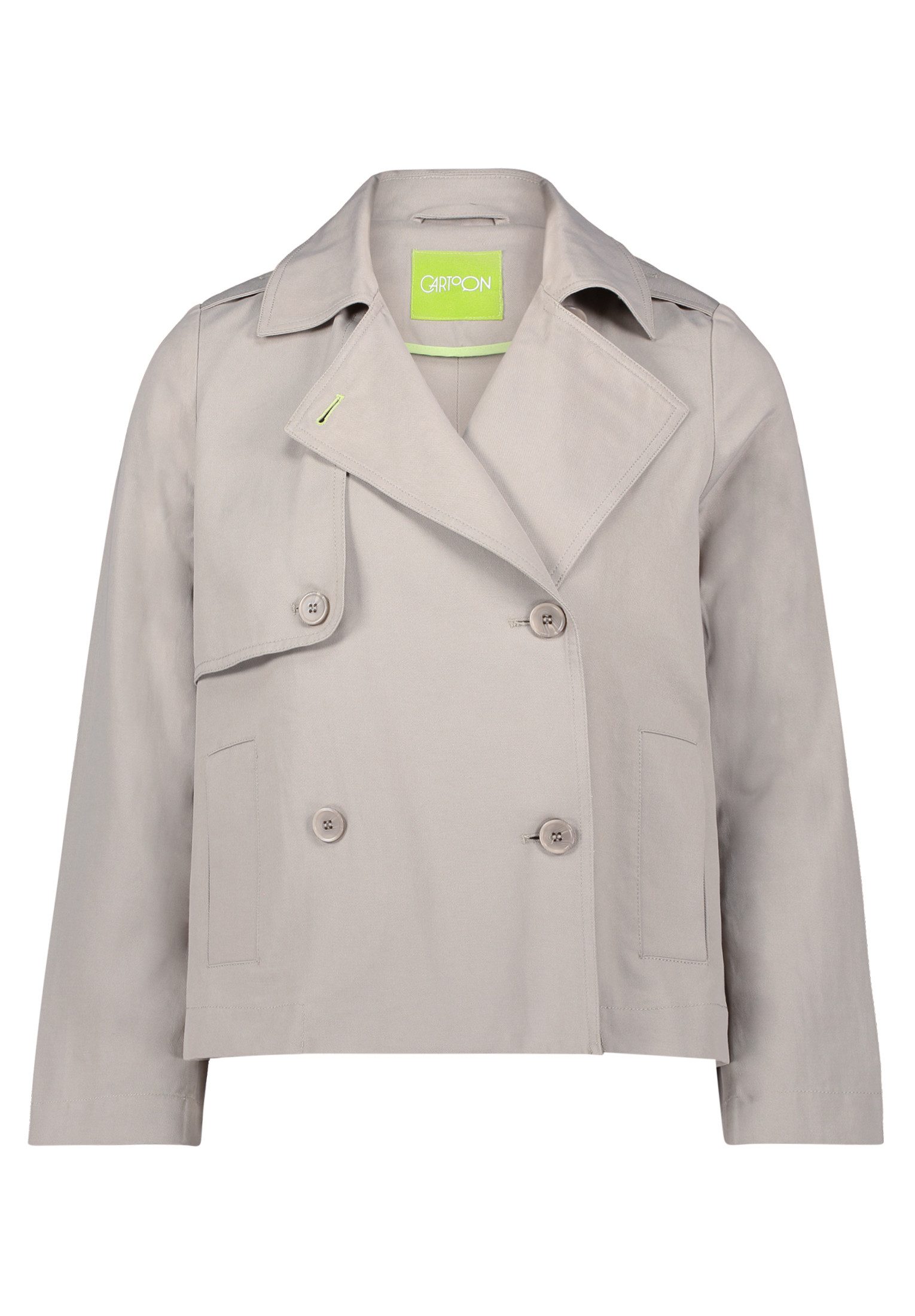 Cartoon Kurzblazer Cartoon Kurztrench mit Taschen günstig online kaufen