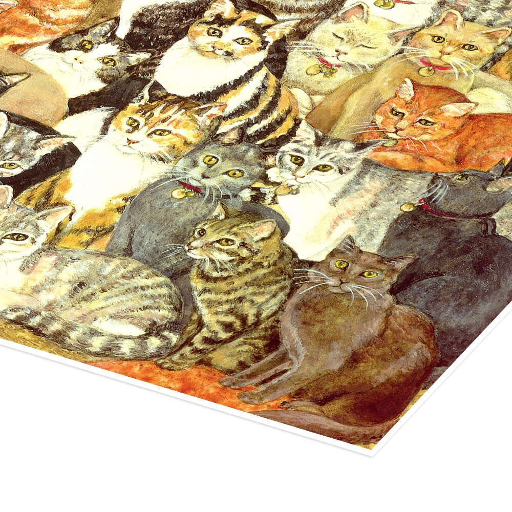 Posterlounge Wandbild Katzen, Ditz, erhältlich als Poster, Leinwandbild, Wandsticker oder Acrylglasbild