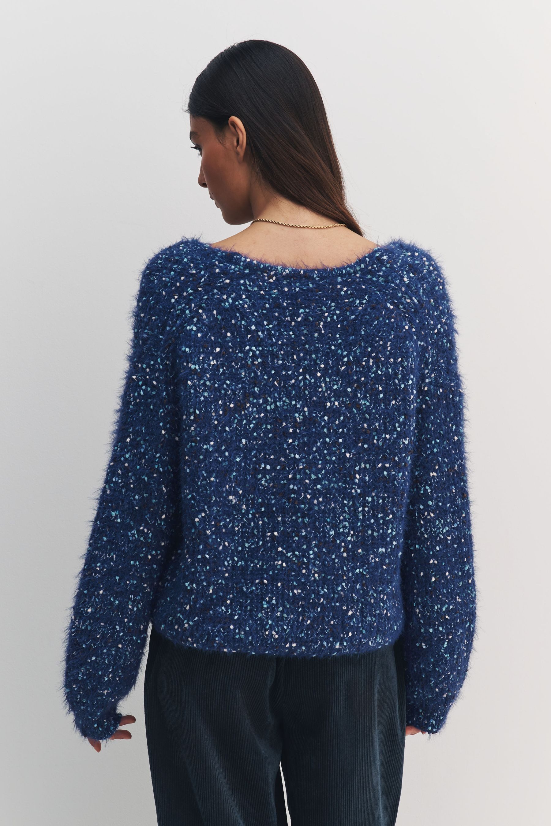 Next V-Ausschnitt-Pullover Strukturierter Strickpullover mit V-Ausschnitt ( günstig online kaufen