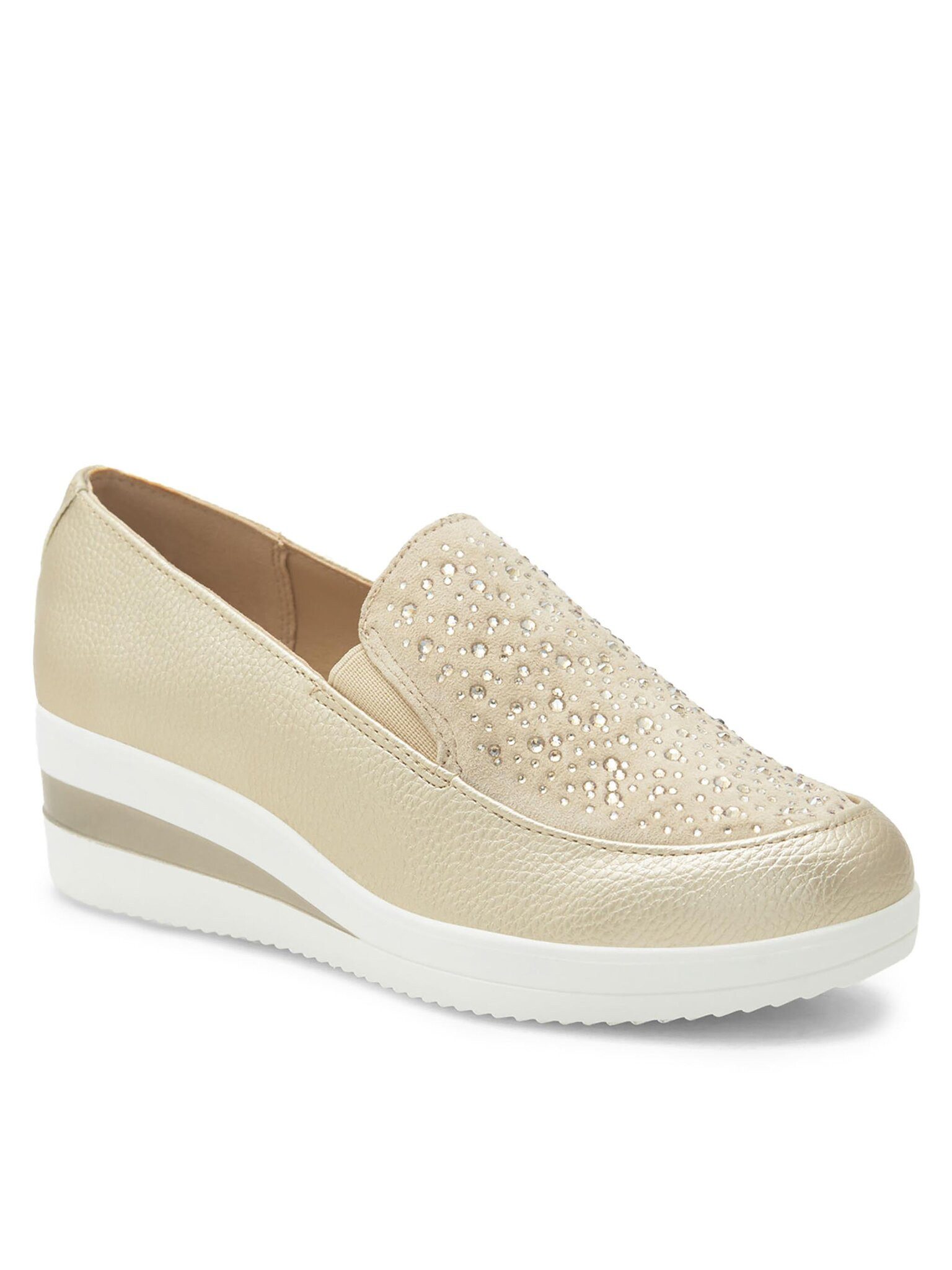 Halbschuhe WYL1711-29 Goldfarben Schnürschuh