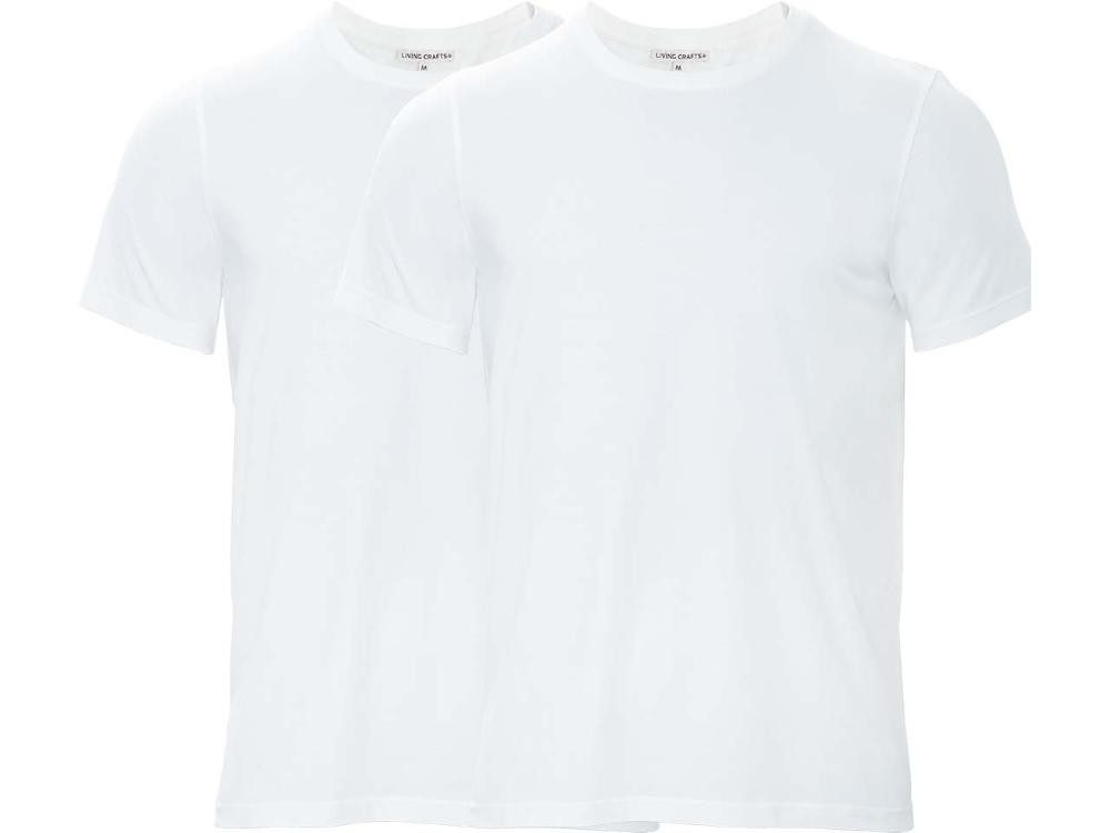 LIVING CRAFTS T-Shirt Living Crafts 2er-Pack Bio-Herren-T-Shirt 'TAWIN'