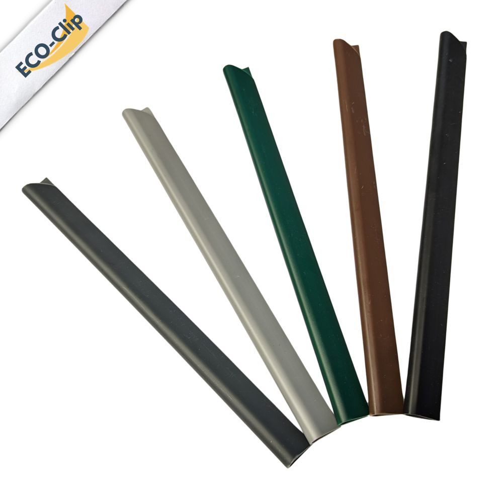 zaunzu Sichtschutzstreifen Klemmschiene für Zaunblende Braun 1er Pack, (1x Set, 1-St., Befestigungs-Clip für Sichtschutzstreifen Halteclip), Wetterbeständig, Langlebig & robust