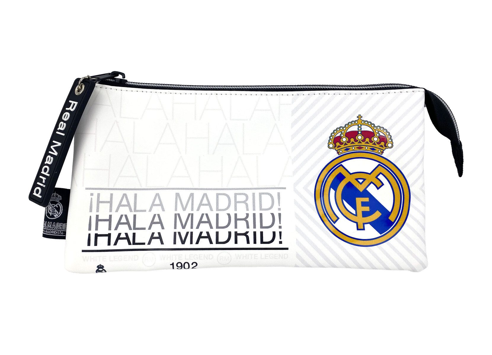 Real Madrid Federmäppchen 3 Fächer Federmappe mit Reißverschluss, (1-tlg)