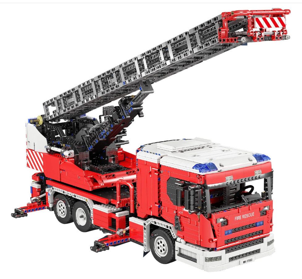 Mould King 17022 Feuerwehr-Drehleiter Konstruktions-Spielset, (4886 St)