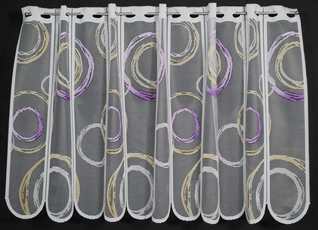 Gardinen Kranzusch Scheibengardine Kringel, Stangendurchzug, transparent, K günstig online kaufen