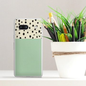 DeinDesign Handyhülle Abstrakt Polka Dots Boho Dots and Boho, Google Pixel 7a Silikon Hülle Bumper Case Handy Schutzhülle