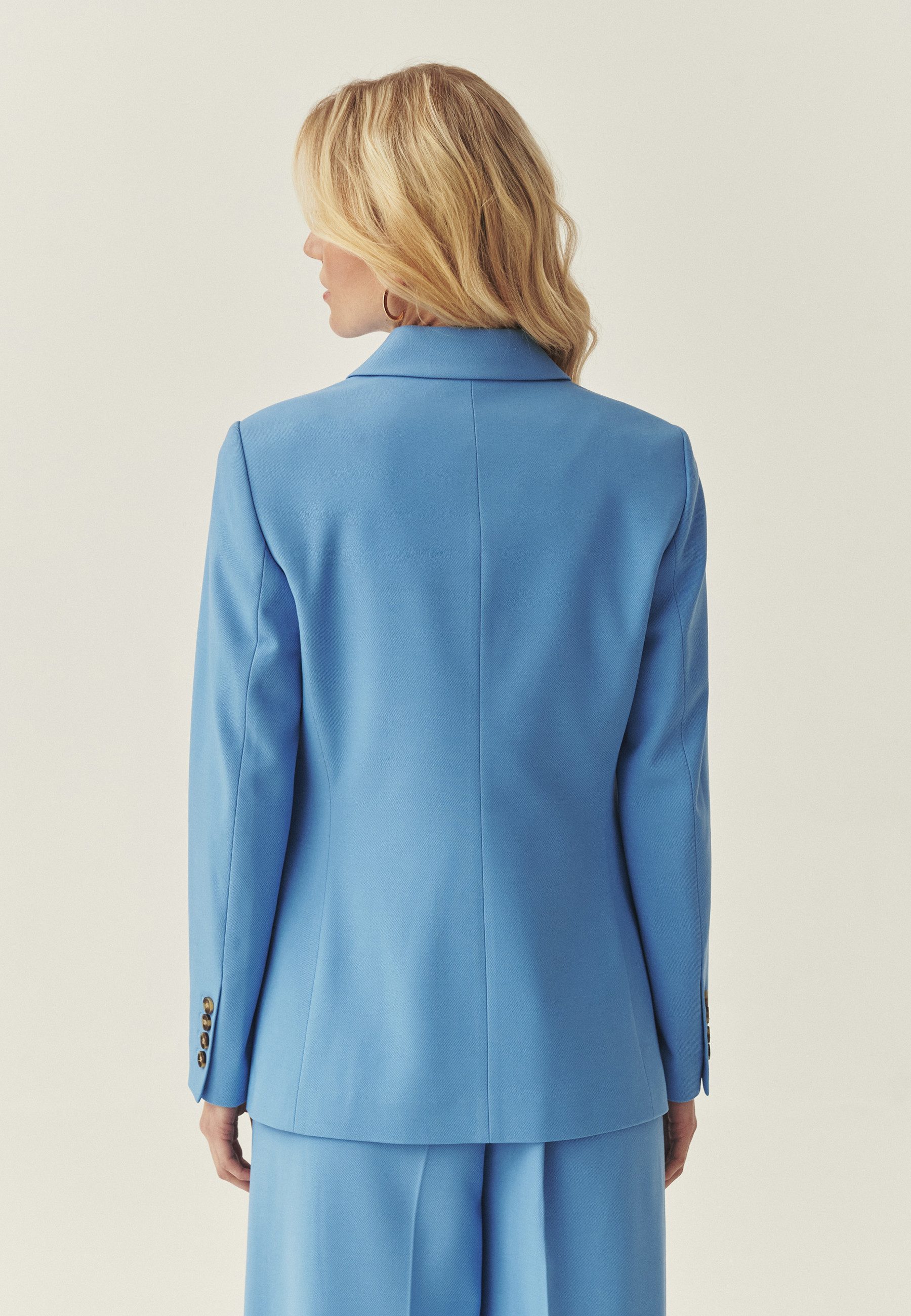 TATUUM Longblazer Stoff Doppelt Knappen Jacken - Marsa – Bild 3 von 5