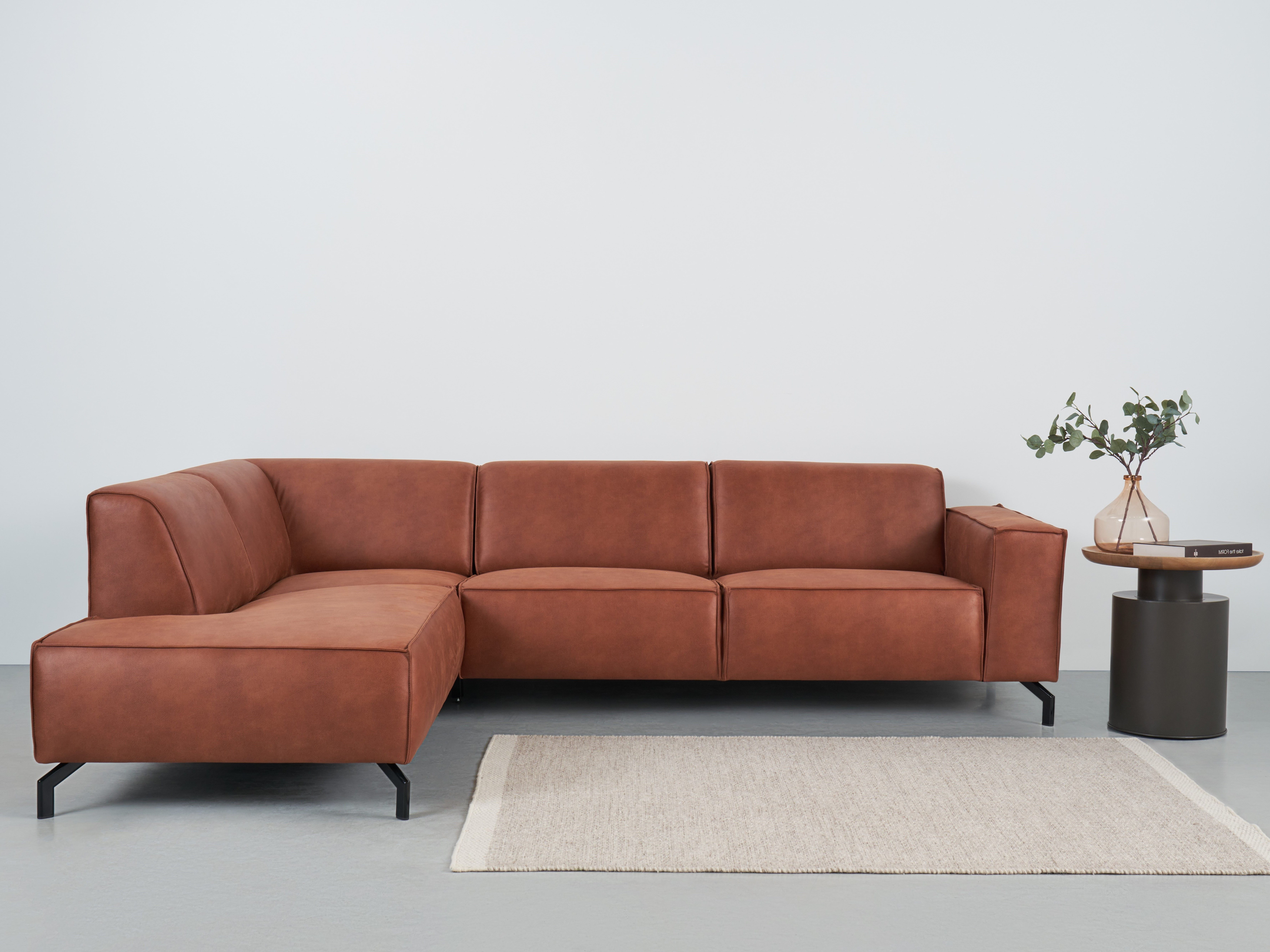Home affaire Ecksofa "LORCAN mit Metallfüßen, Breite 275 cm, weiches Sitzge günstig online kaufen