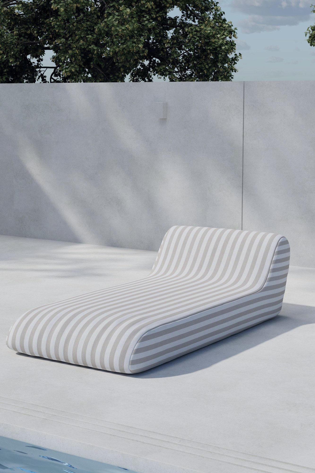 Venture Home Chillkissen Redang, flexibles Loungekissen für entspannte Outdoor-Momente, Sonnenliege minimalistisch, Stoffbezug, outdoor-geeignet, leicht