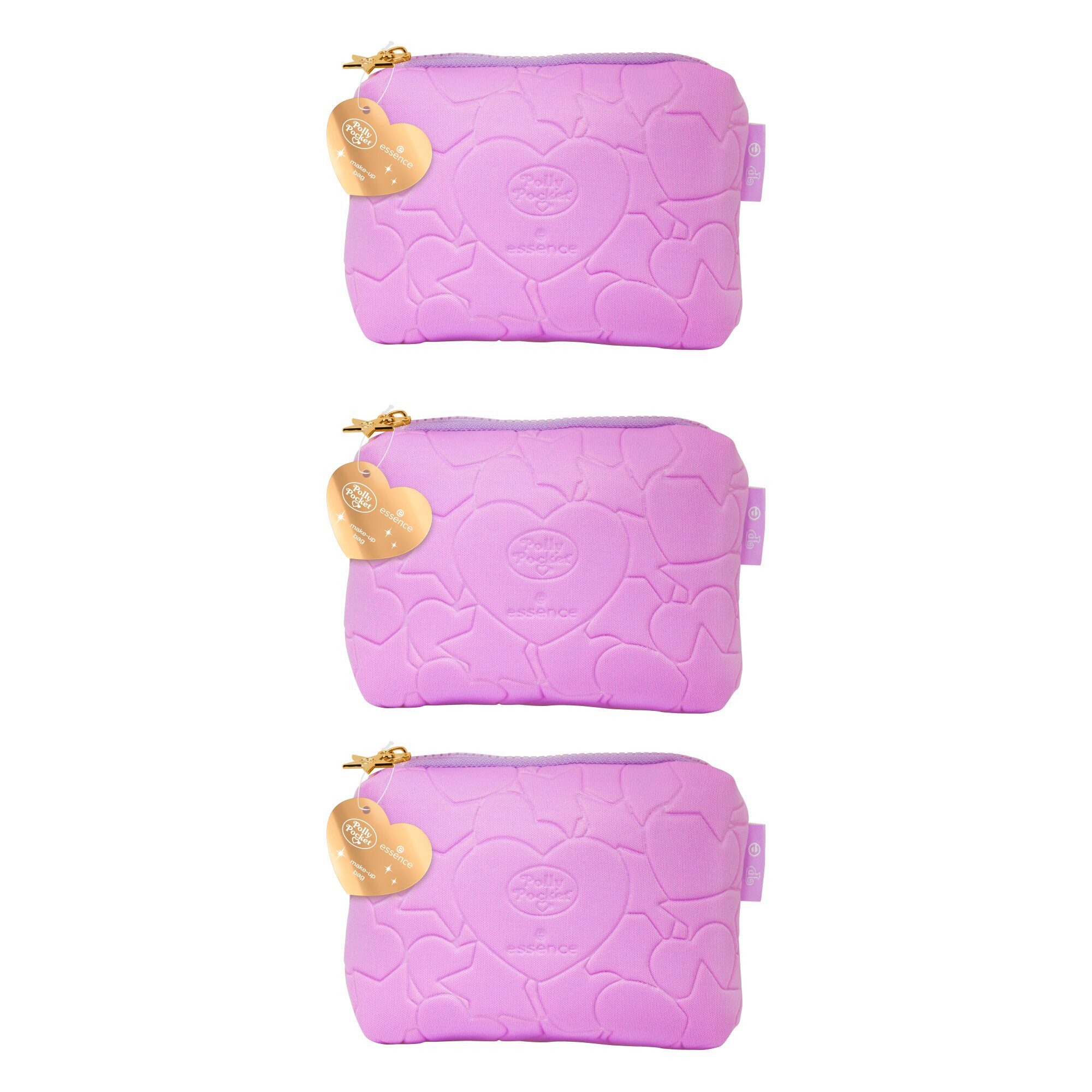 Essence Kulturbeutel Polly Pocket make-up bag (Set, 3-tlg), Zartes Lavendel günstig online kaufen