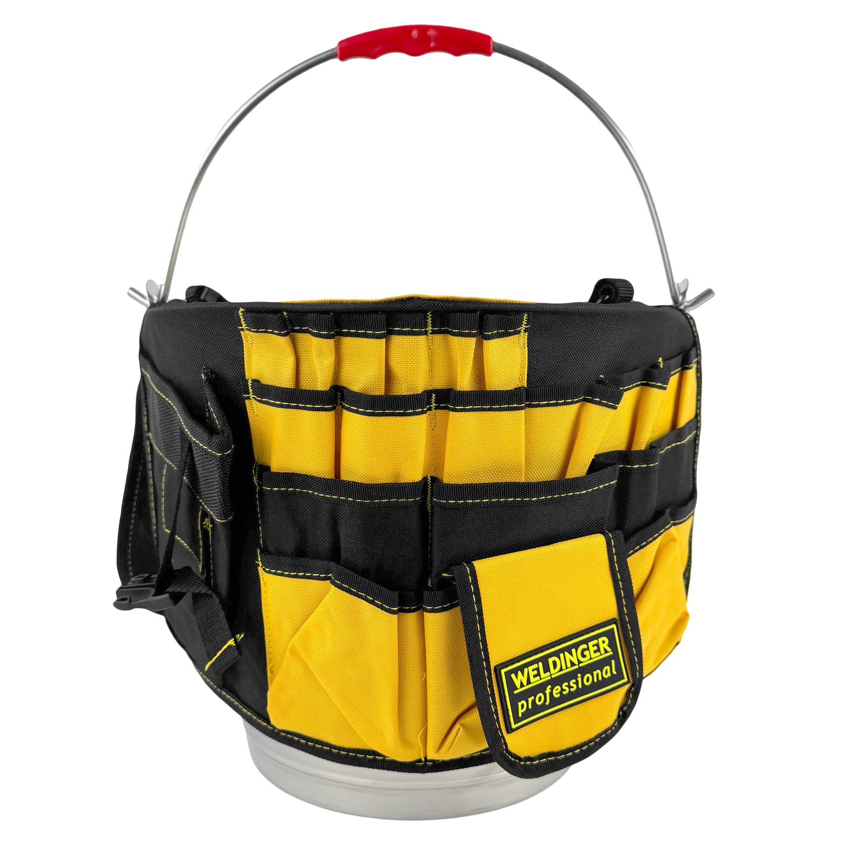 Werkzeugbox Werkzeugeimer Edelstahl faltbare Werkzeugtasche 40 Stecktaschen