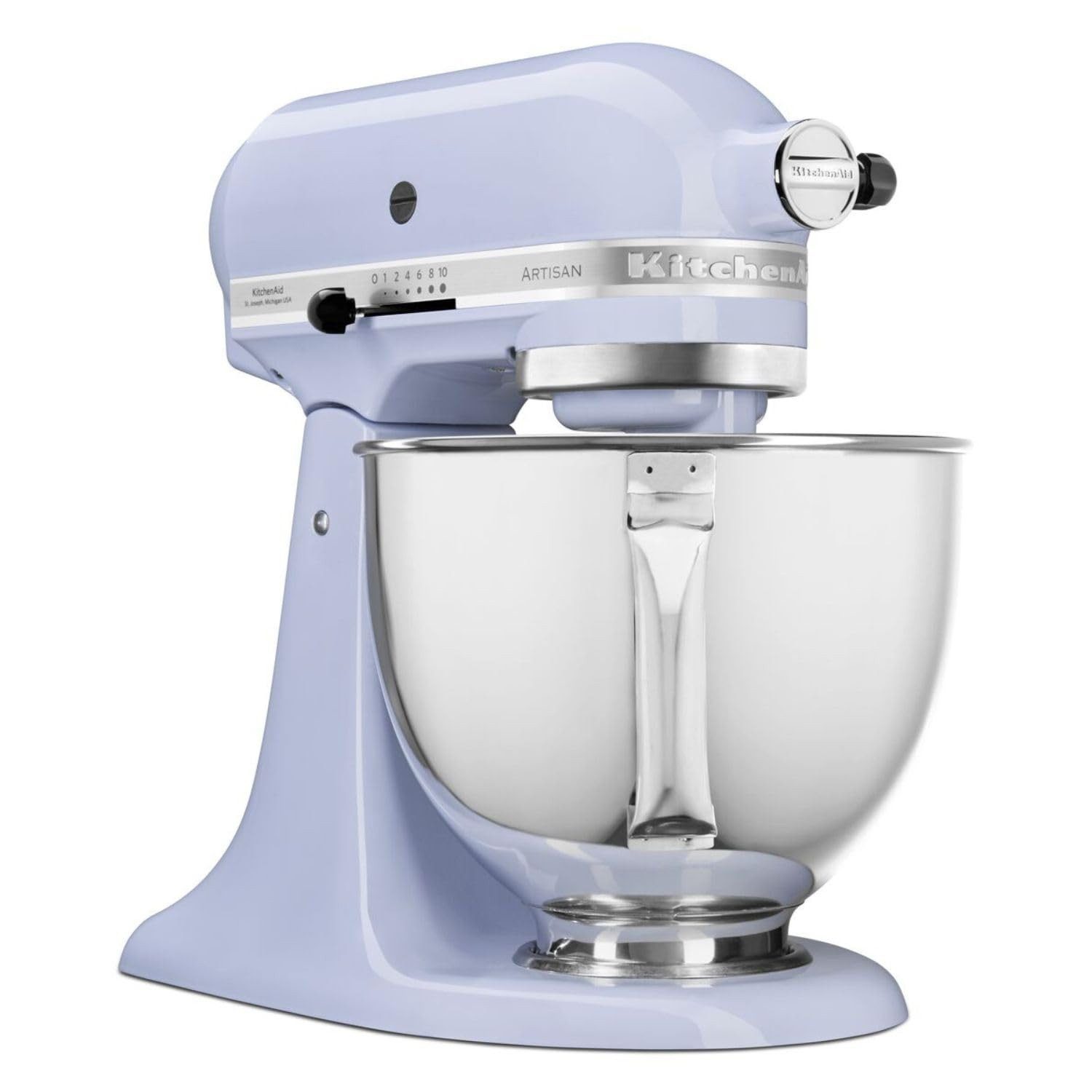 KitchenAid Küchenmaschine ARTISAN 5KSM125ELR Lavender Cream, Robustes Ganzmetallgehäuse mit kippbarem Motorkopf
