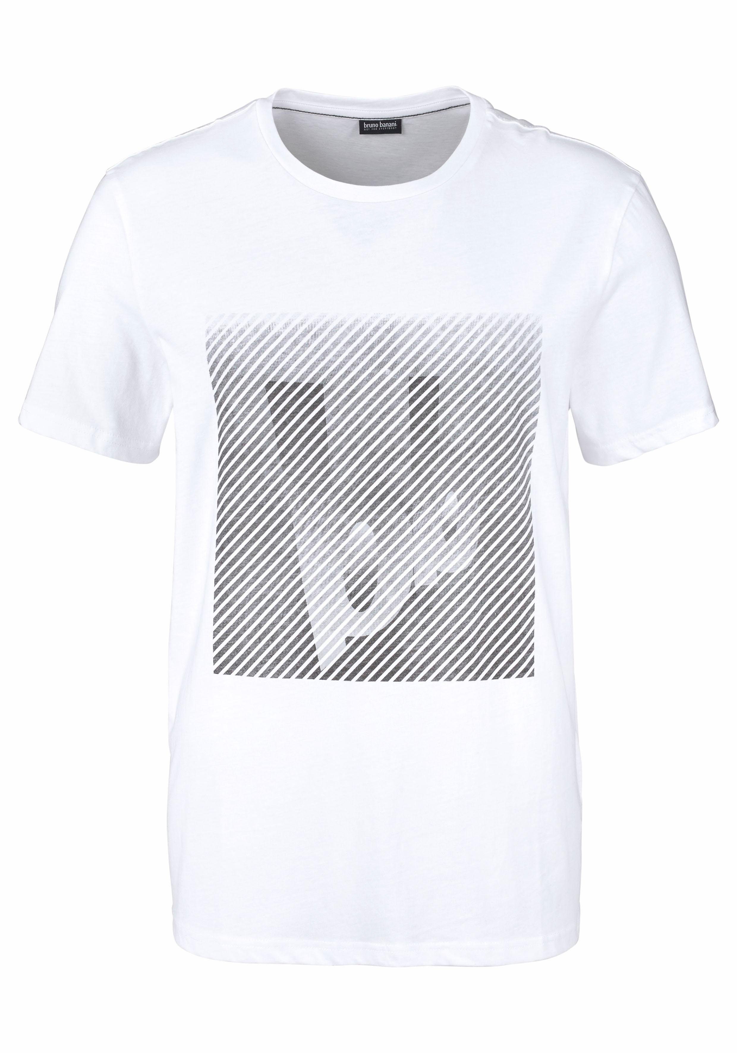 Bruno Banani T-Shirt (Spar-Set, 2er-Pack) Kurzarm, schmal geschnitten, aus Single Jersey