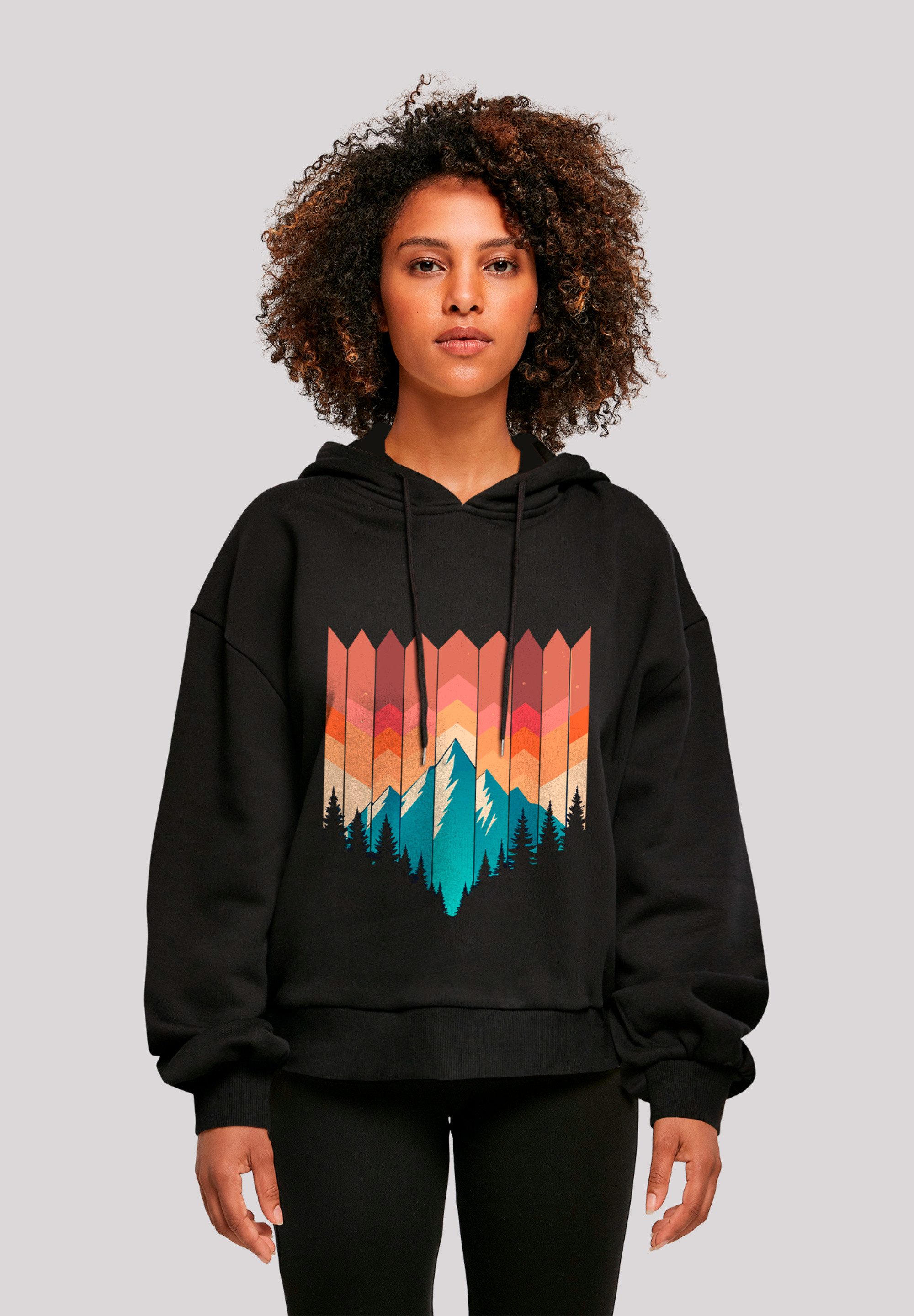 F4NT4STIC Sweatshirt Berg Sonnenuntergang Geometrisch Premium günstig online kaufen