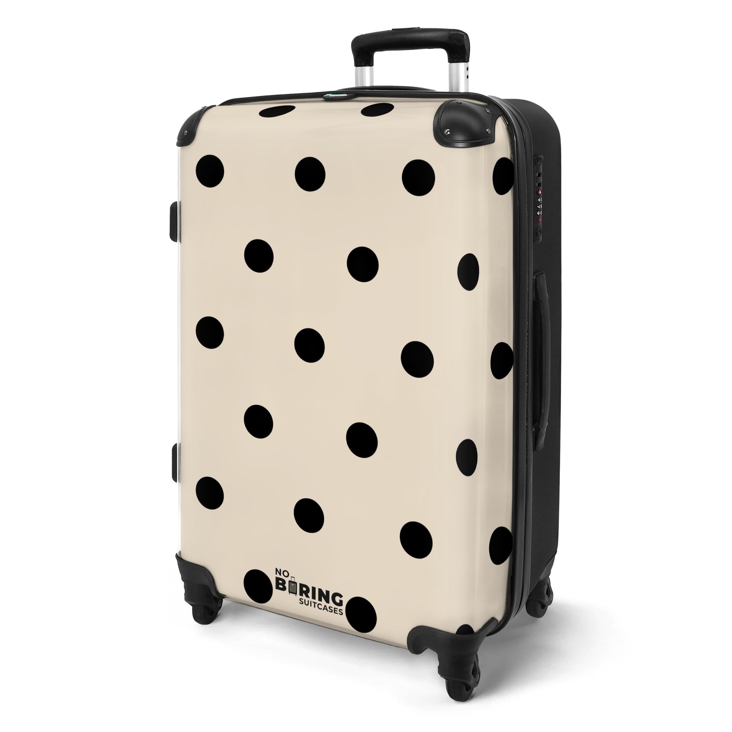 NoBoringSuitcases.com© Hartschalen-Trolley Beigefarbener Hintergrund mit sc günstig online kaufen
