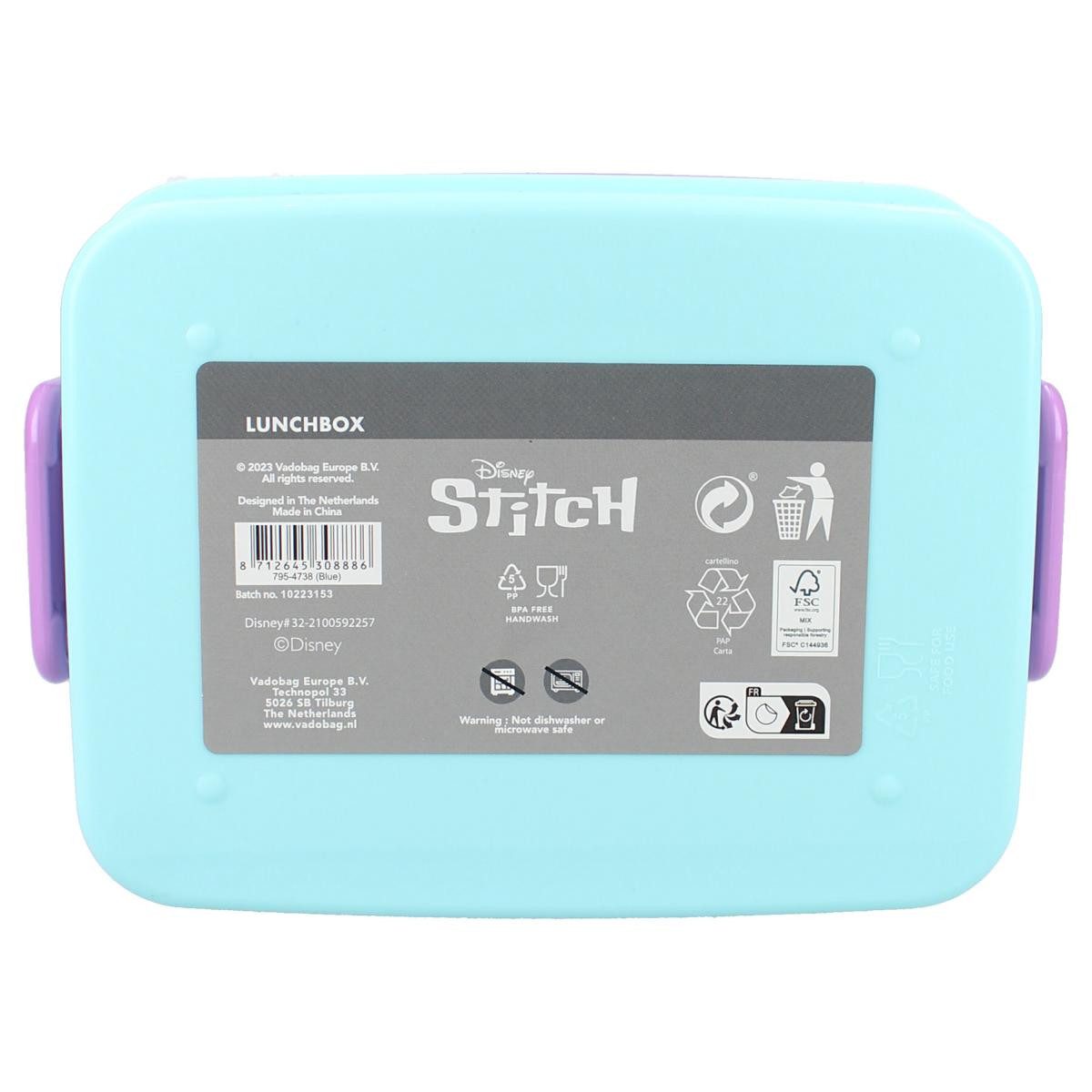 Vadobag Lunchbox Brotdose Stitch, ABS+PP, (1-tlg), Motiv