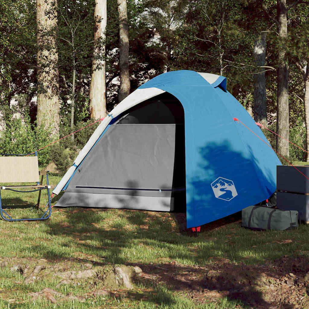 vidaXL Kuppelzelt Kuppel-Campingzelt 3 Personen Blau günstig online kaufen