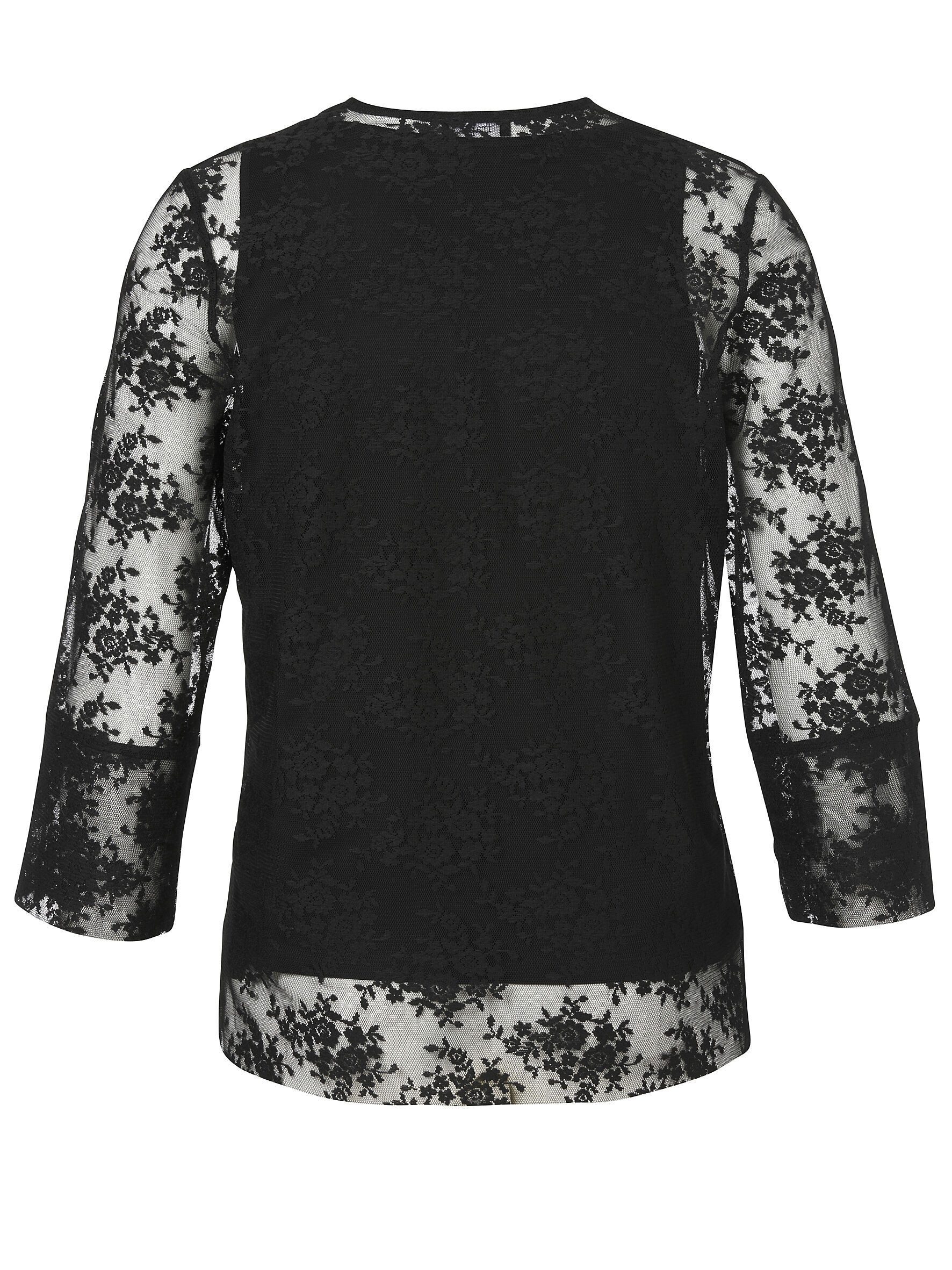 FRAPP V-Shirt in feiner Mesh-Optik günstig online kaufen